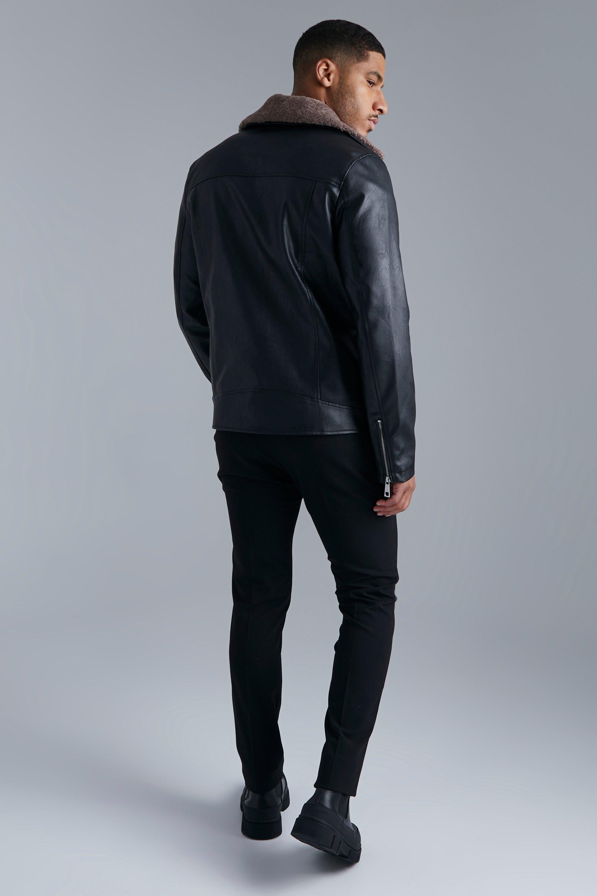 Long biker jacket online