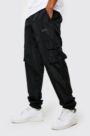 Original Man Soft-Shell Joggingbroek Met Gesp Detail black