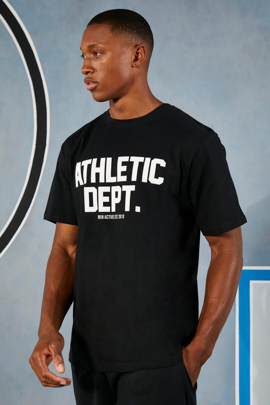 Black Man Active Athletic T-shirt