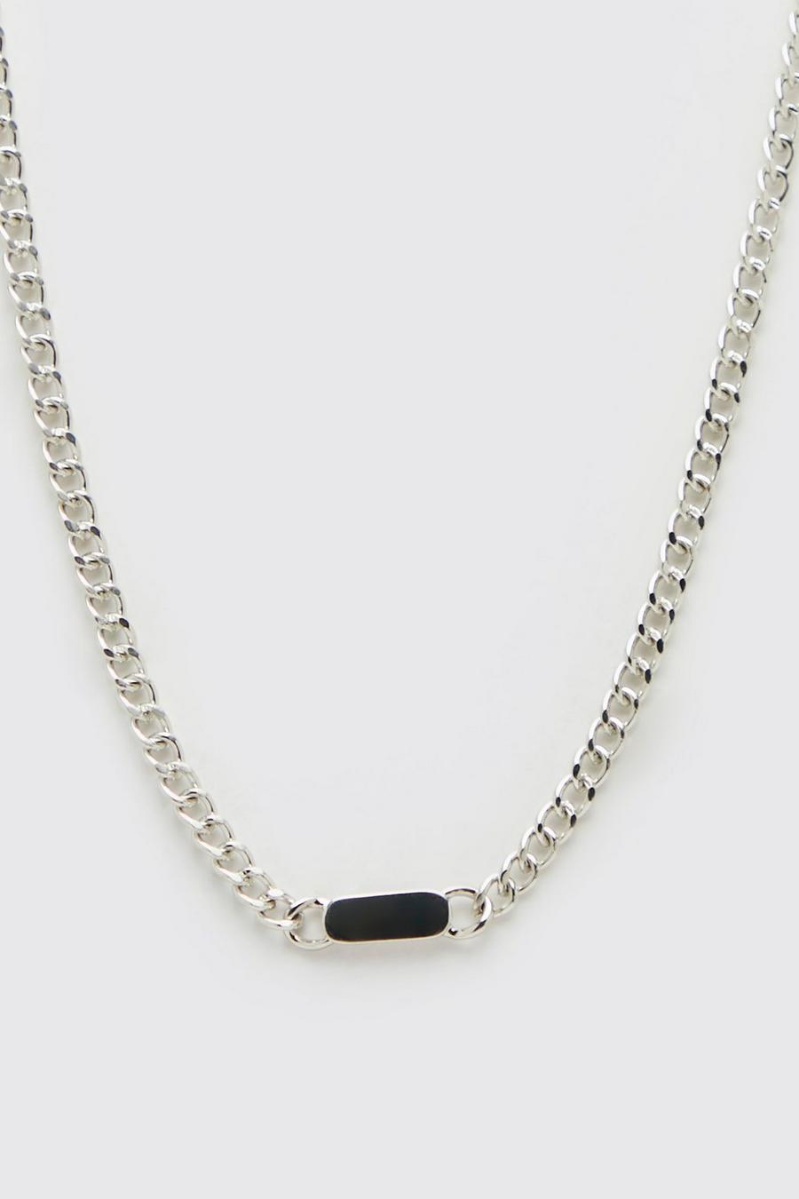 Silver argent Chunky Chain Necklace