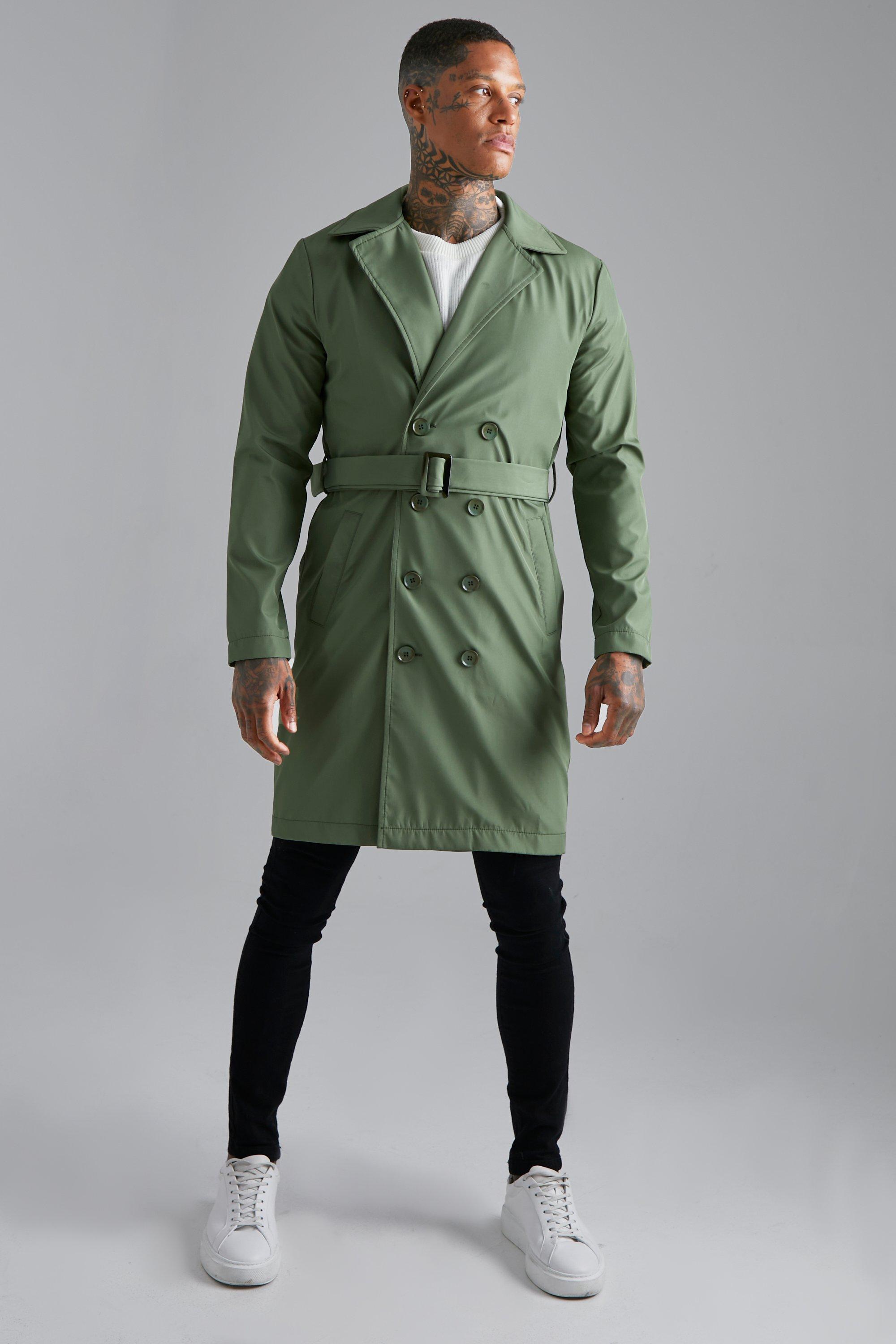 Boohoo mens trench outlet coat