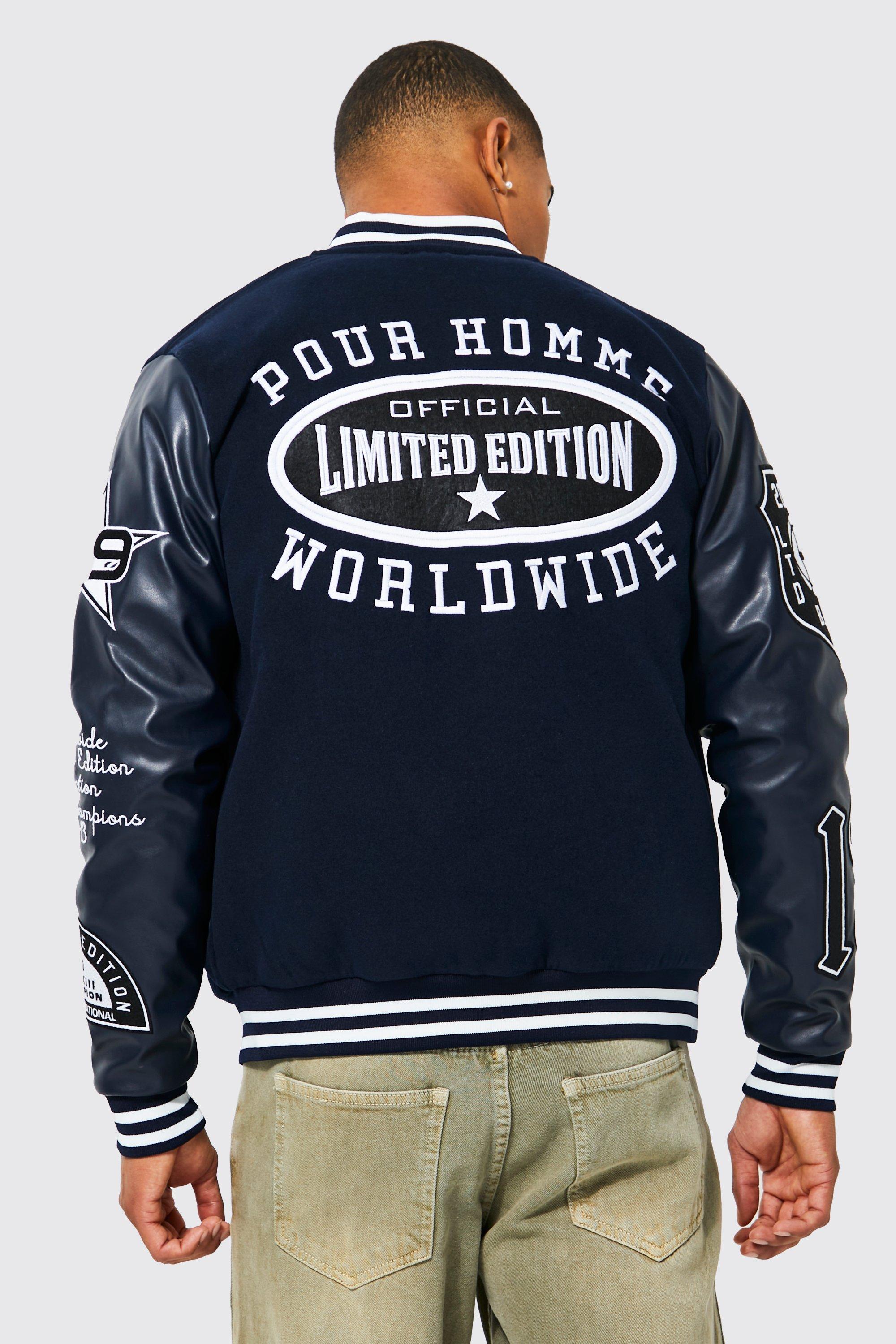 NBA Badge All Over Varsity Jacket D01_395