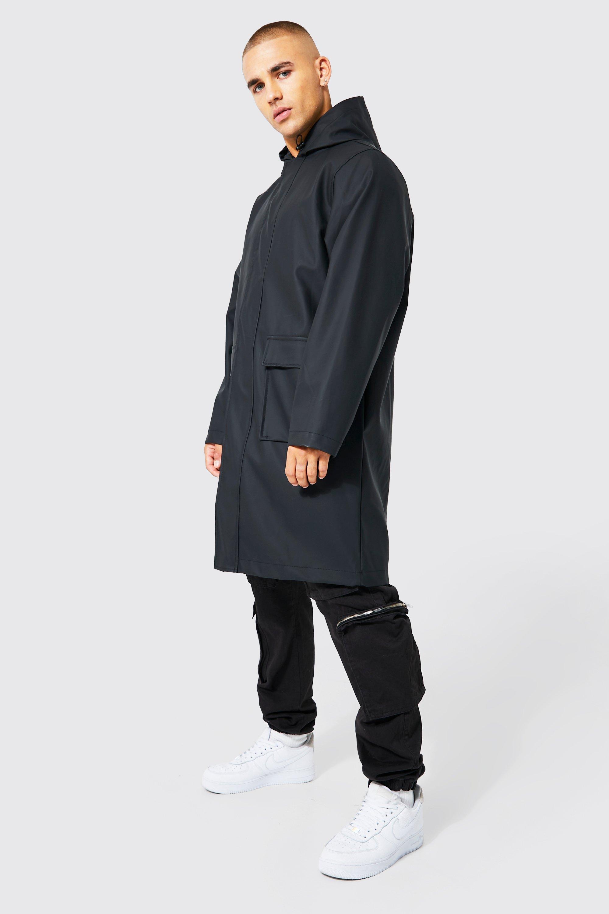 Longline Hooded Clean Parka boohoo DK