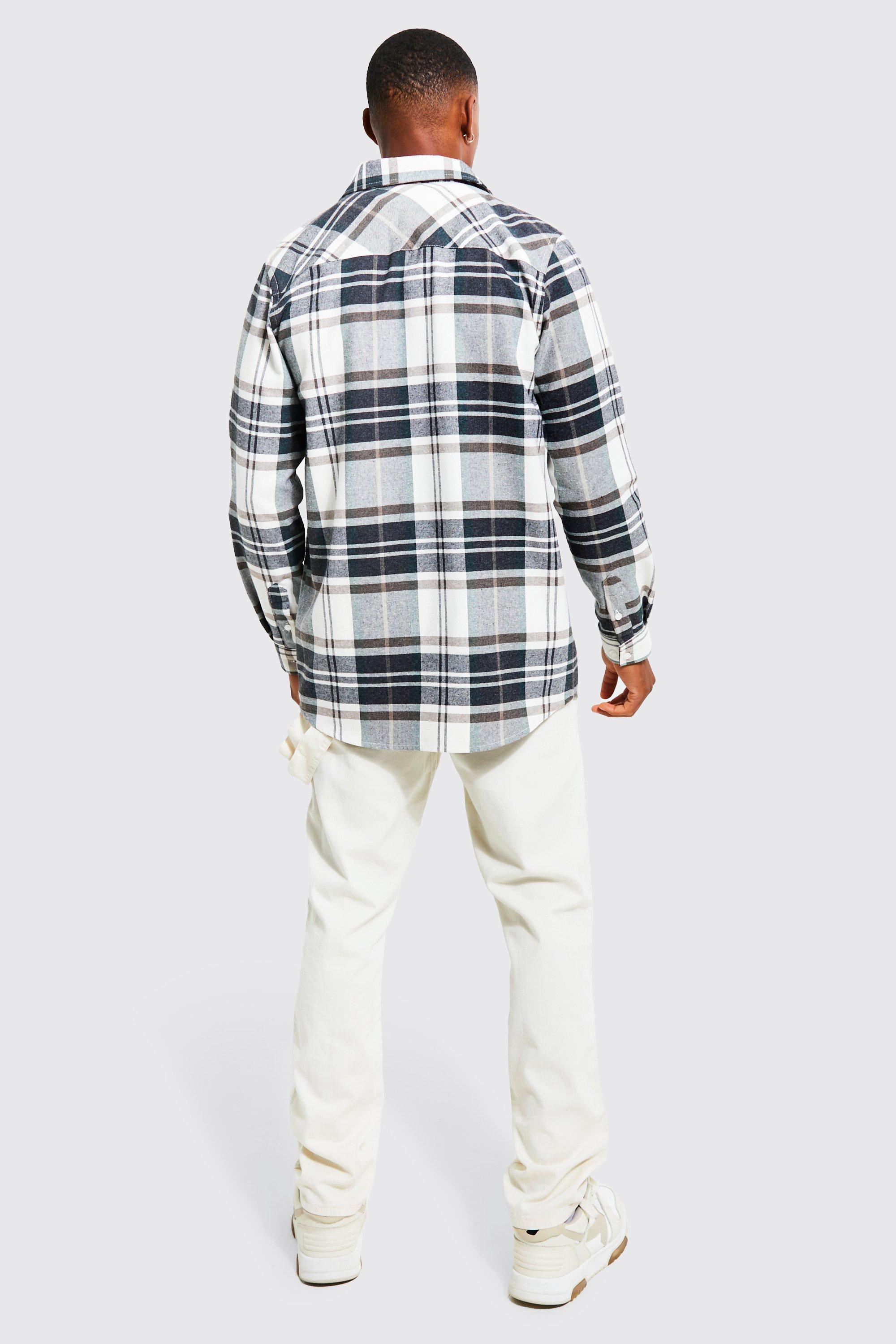 Plus Long Sleeve Buffalo Check Shirt