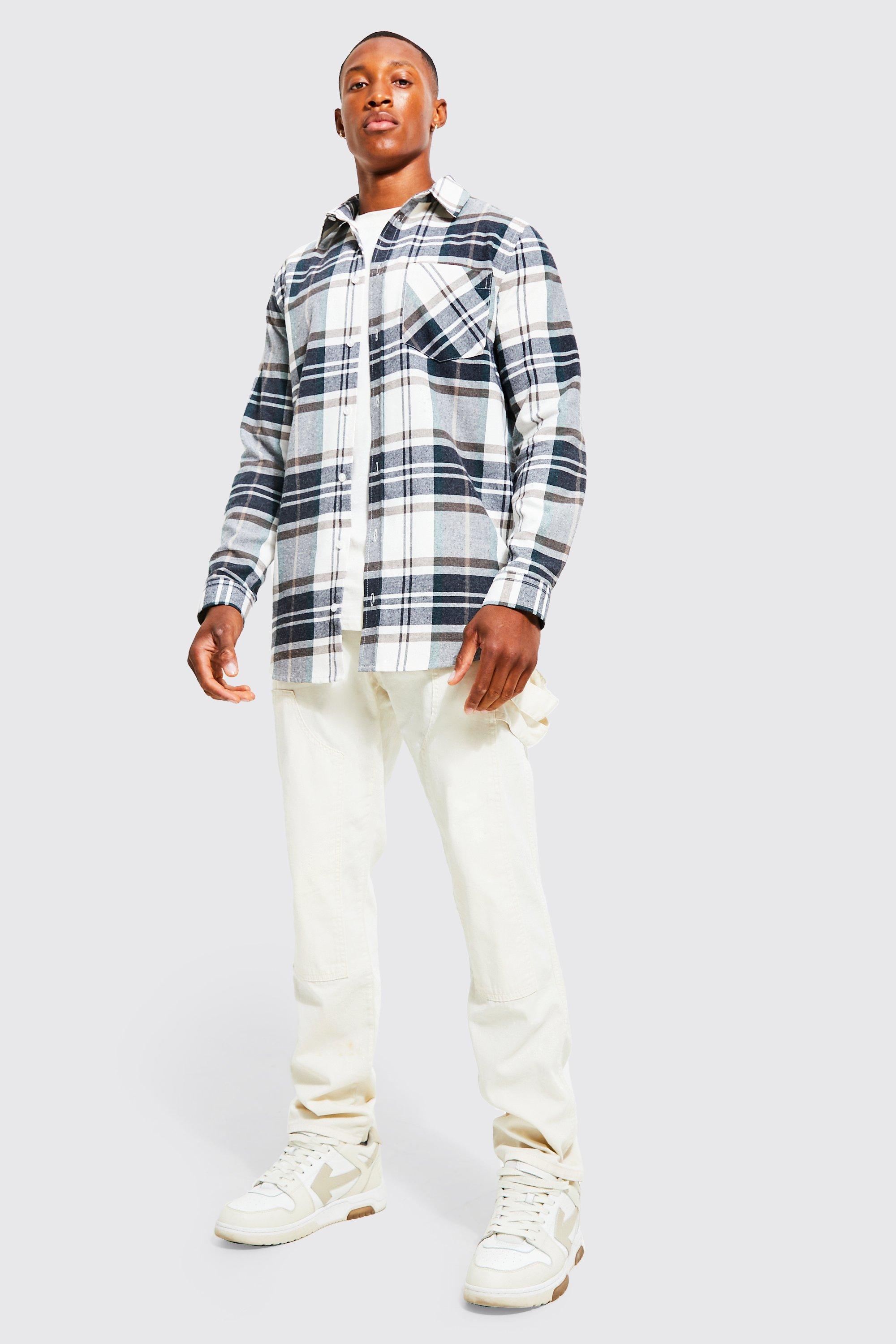 Plus Long Sleeve Buffalo Check Shirt