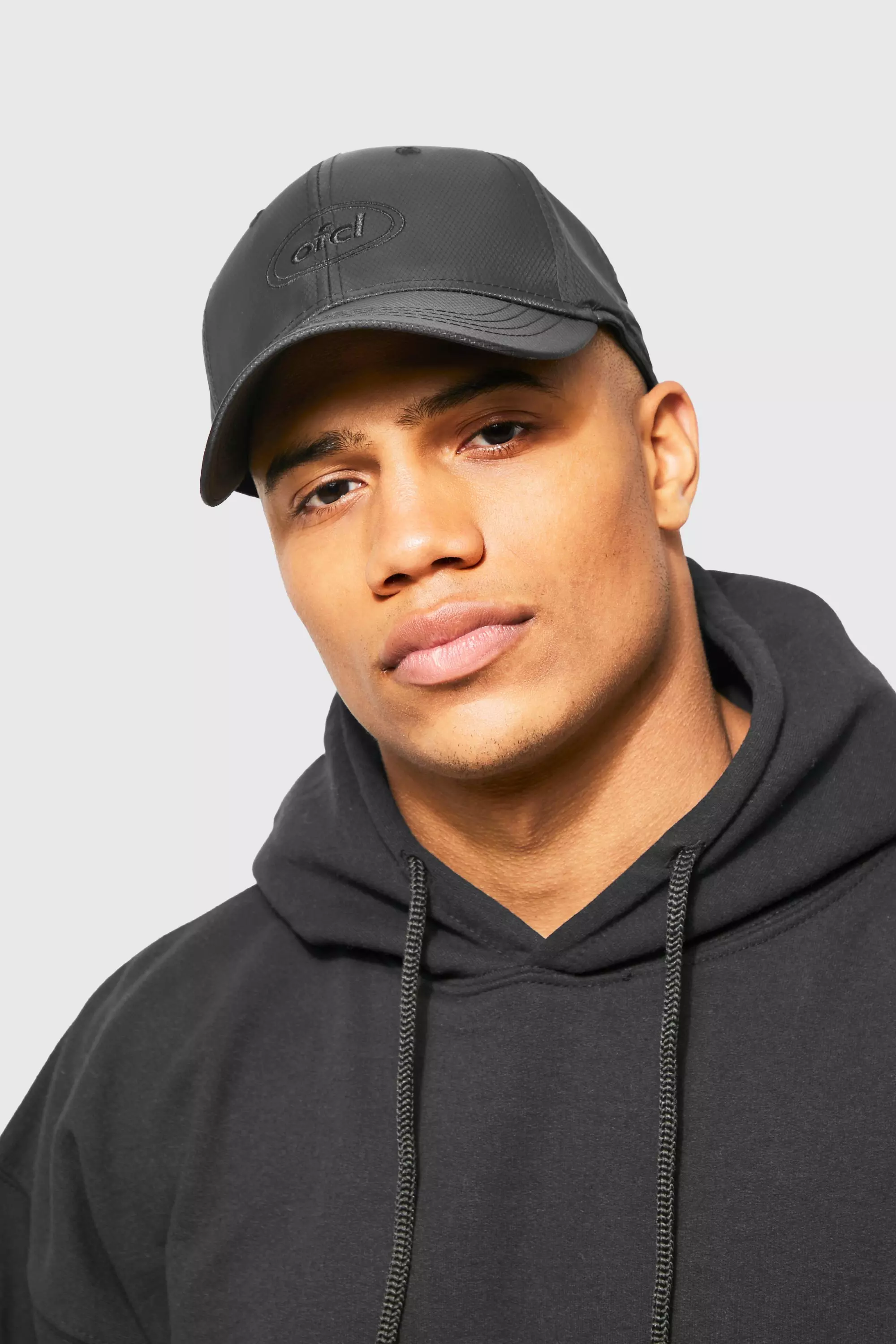 Black Honeycomb Ripstop Curve Peak Cap alternative image