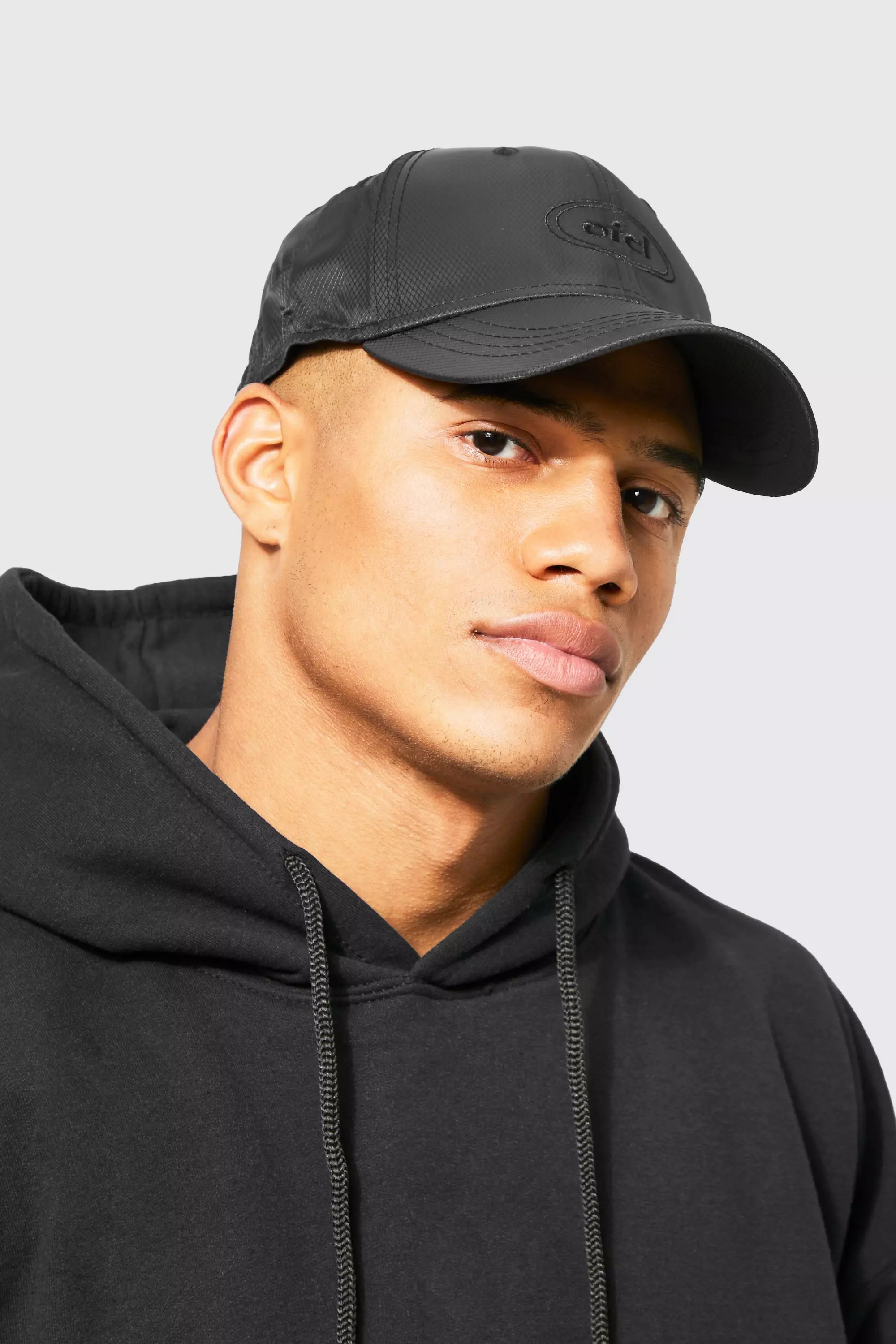 Black Honeycomb Ripstop Curve Peak Cap alternative image