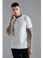 Ecru white Jersey Textured Slim T-shirt