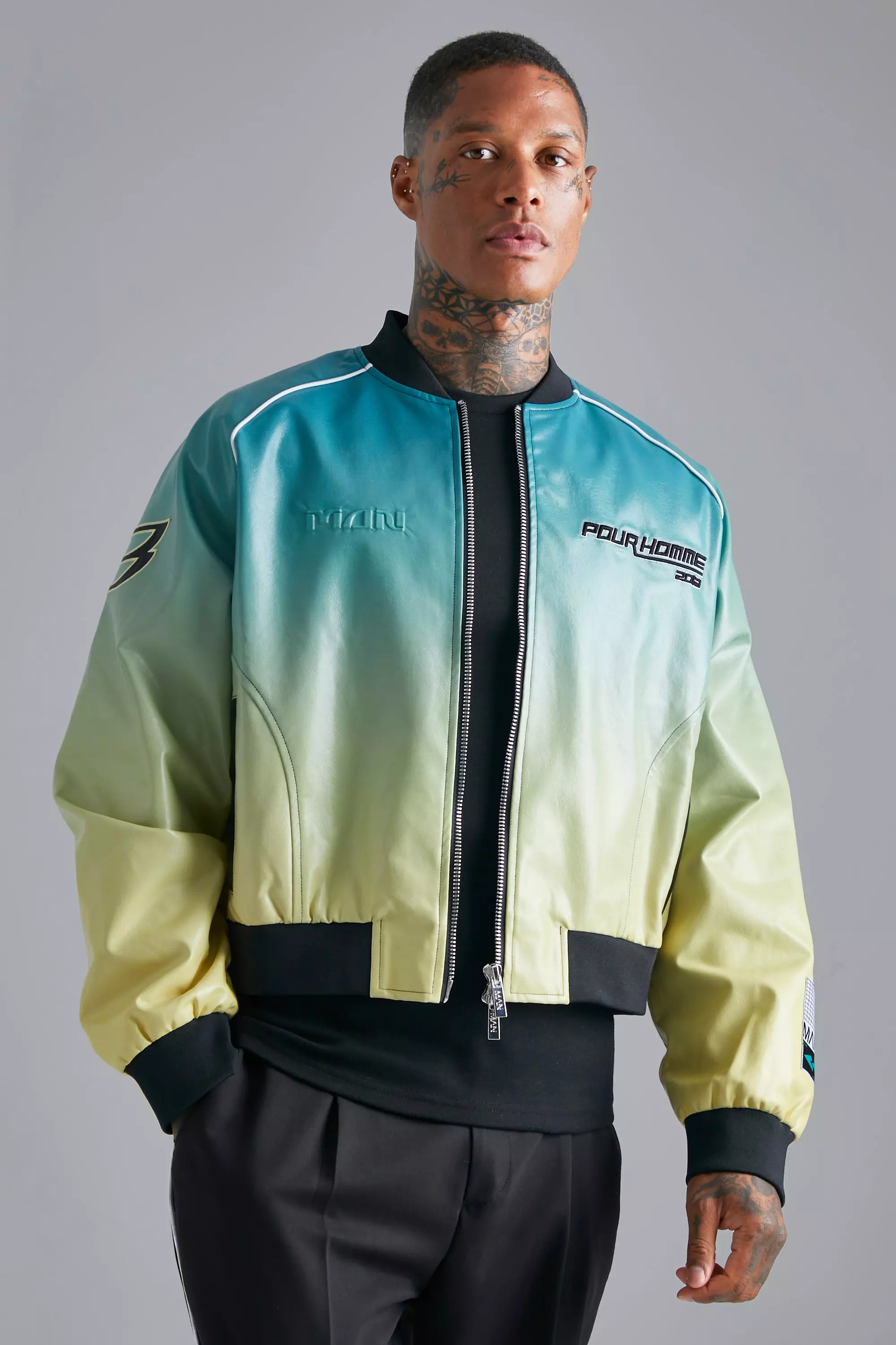 Iridescent bomber jacket sale