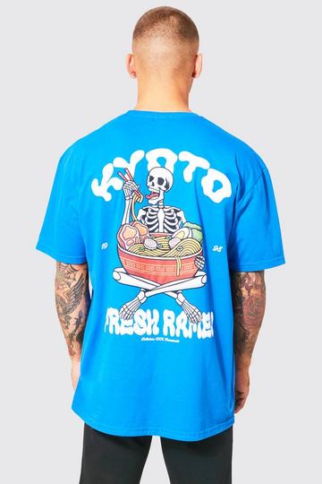 Oversized Fresh Ramen T-shirt blue