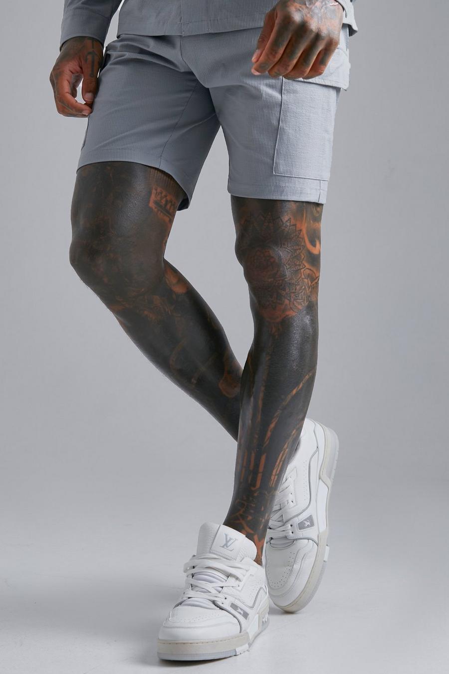 Grey Tunna shorts i utilitystil image number 1