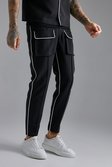Black Piping Detail Trouser