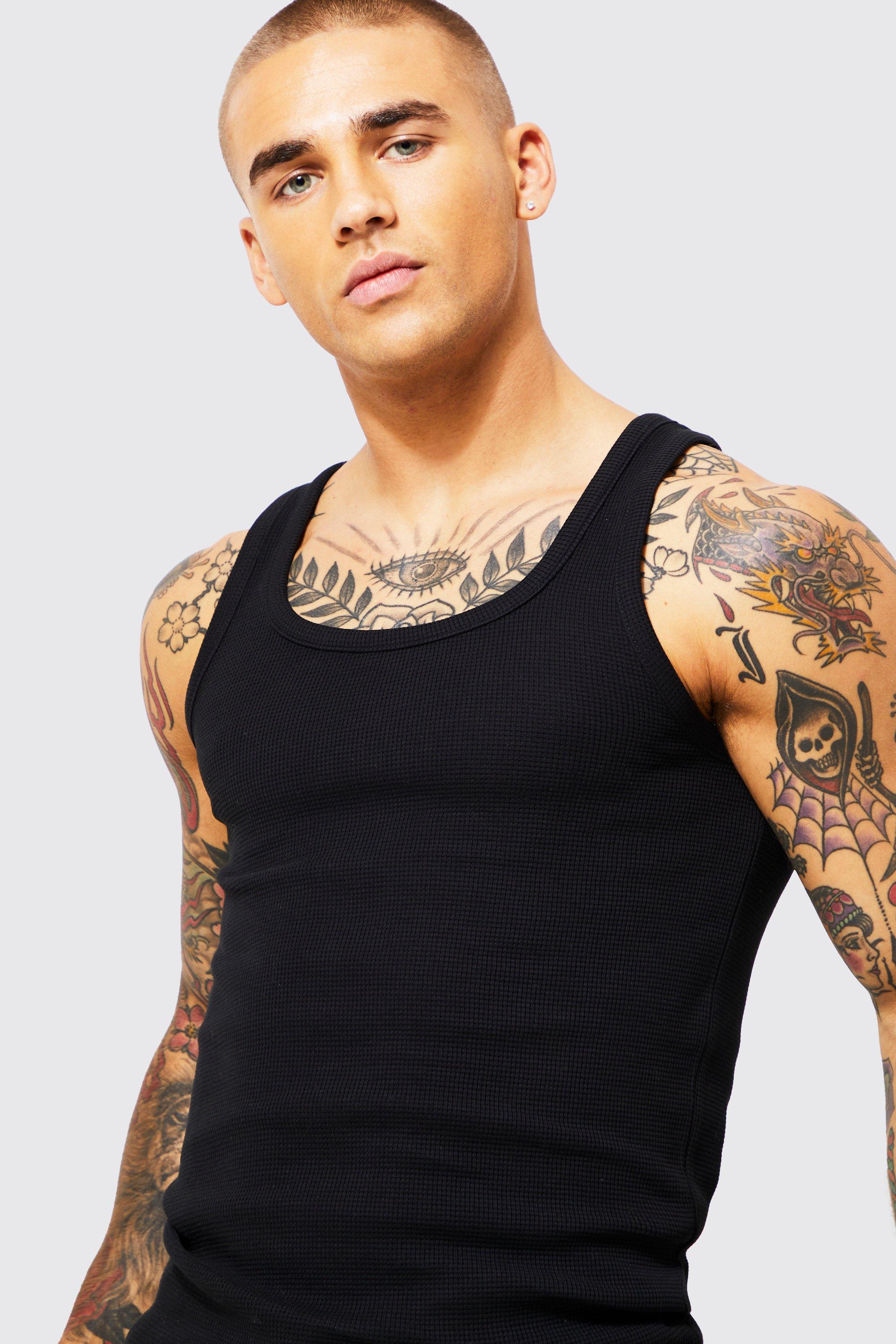 Mens slim hot sale fit vest