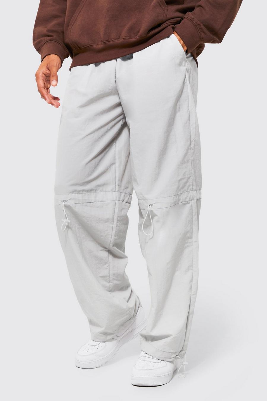 Stone Elastic Waist Parachute Toggle Detail Trouser image number 1
