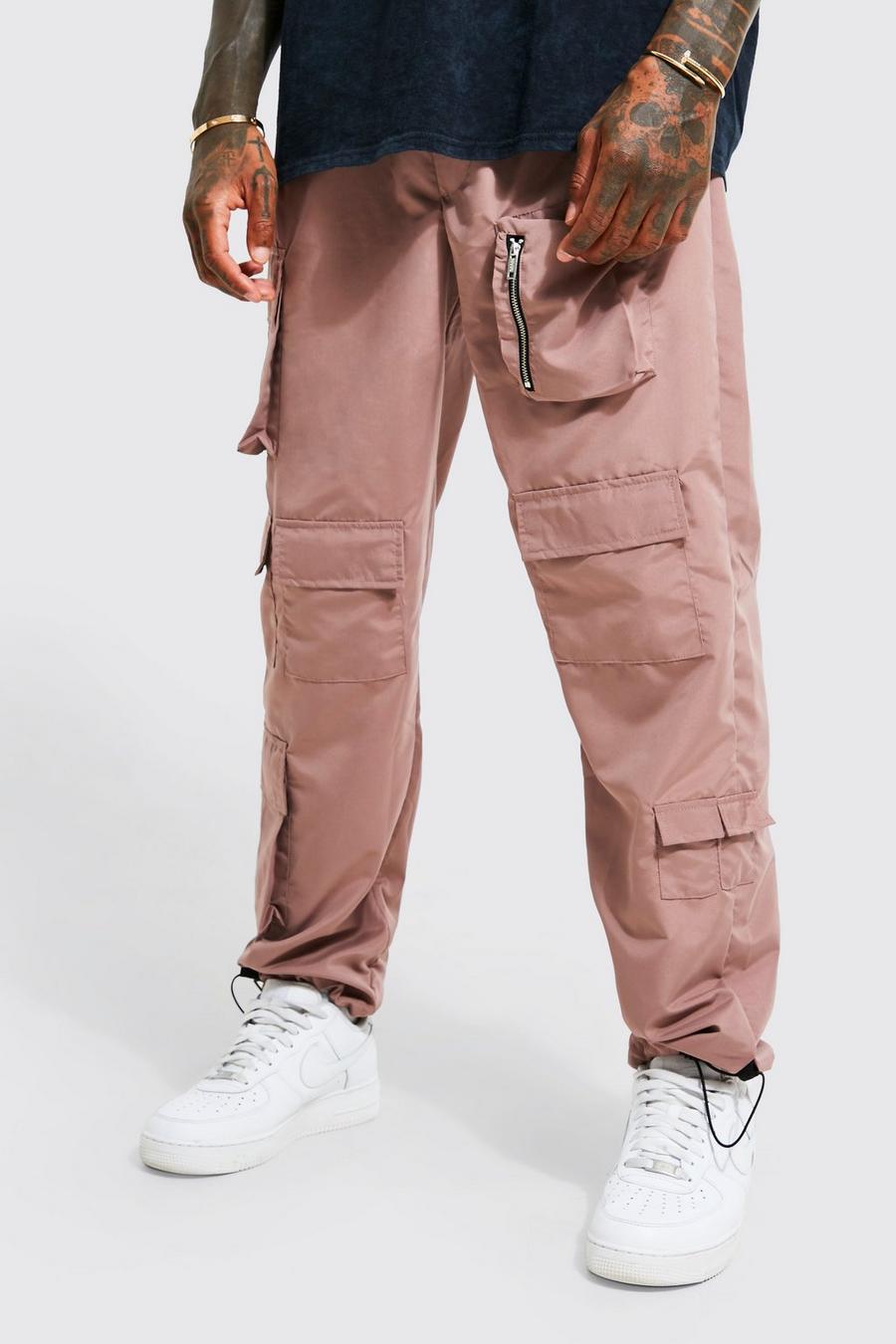Pantalon à poches multiples, Mauve image number 1
