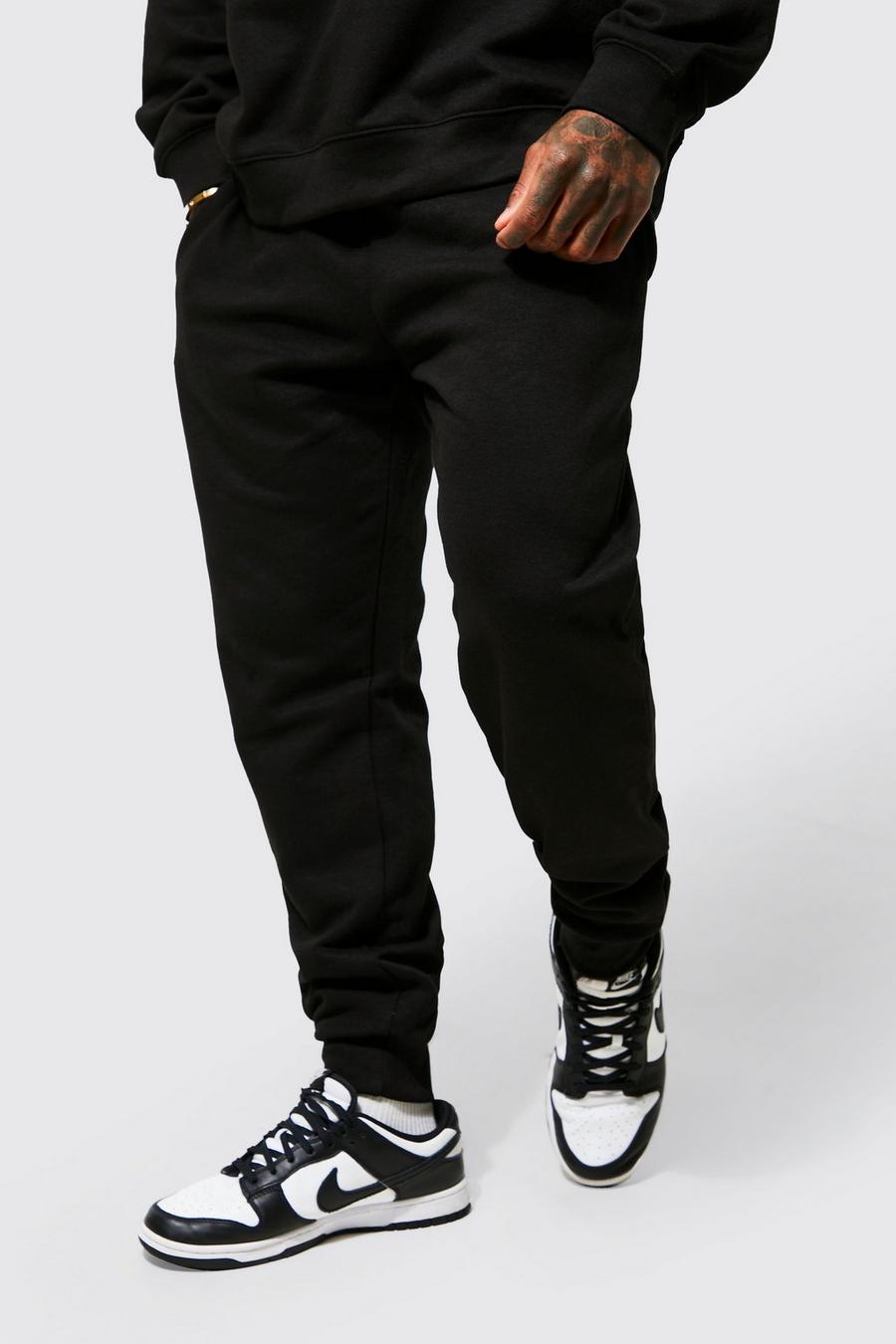 Pantalón deportivo ligero ajustado, Black nero