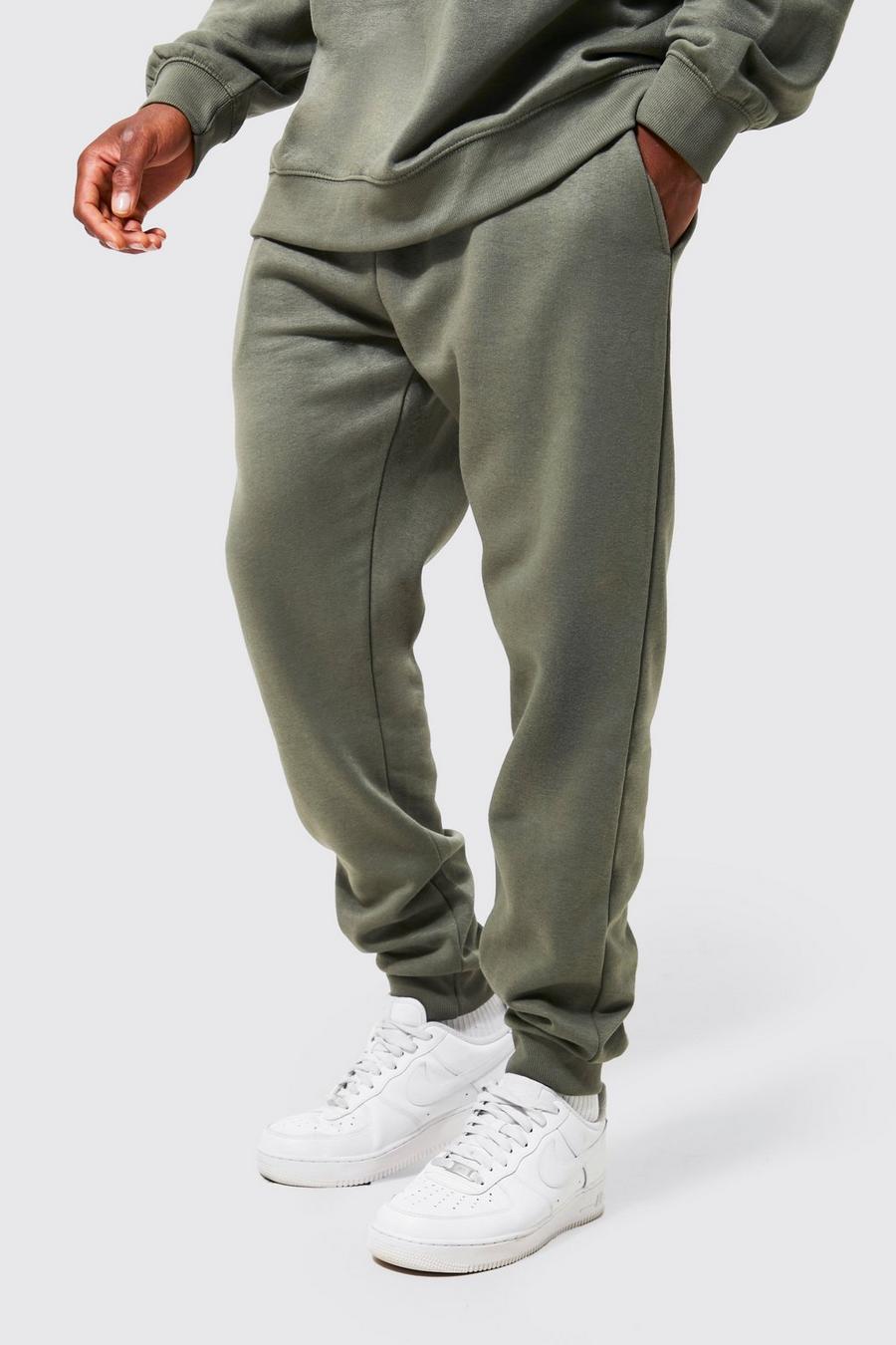 Pantalón deportivo ligero ajustado, Olive image number 1