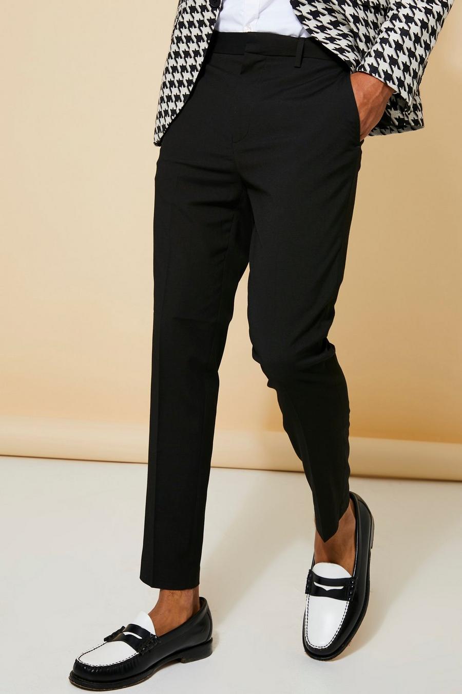 Black Super Skinny Fit Tailored Trousers image number 1