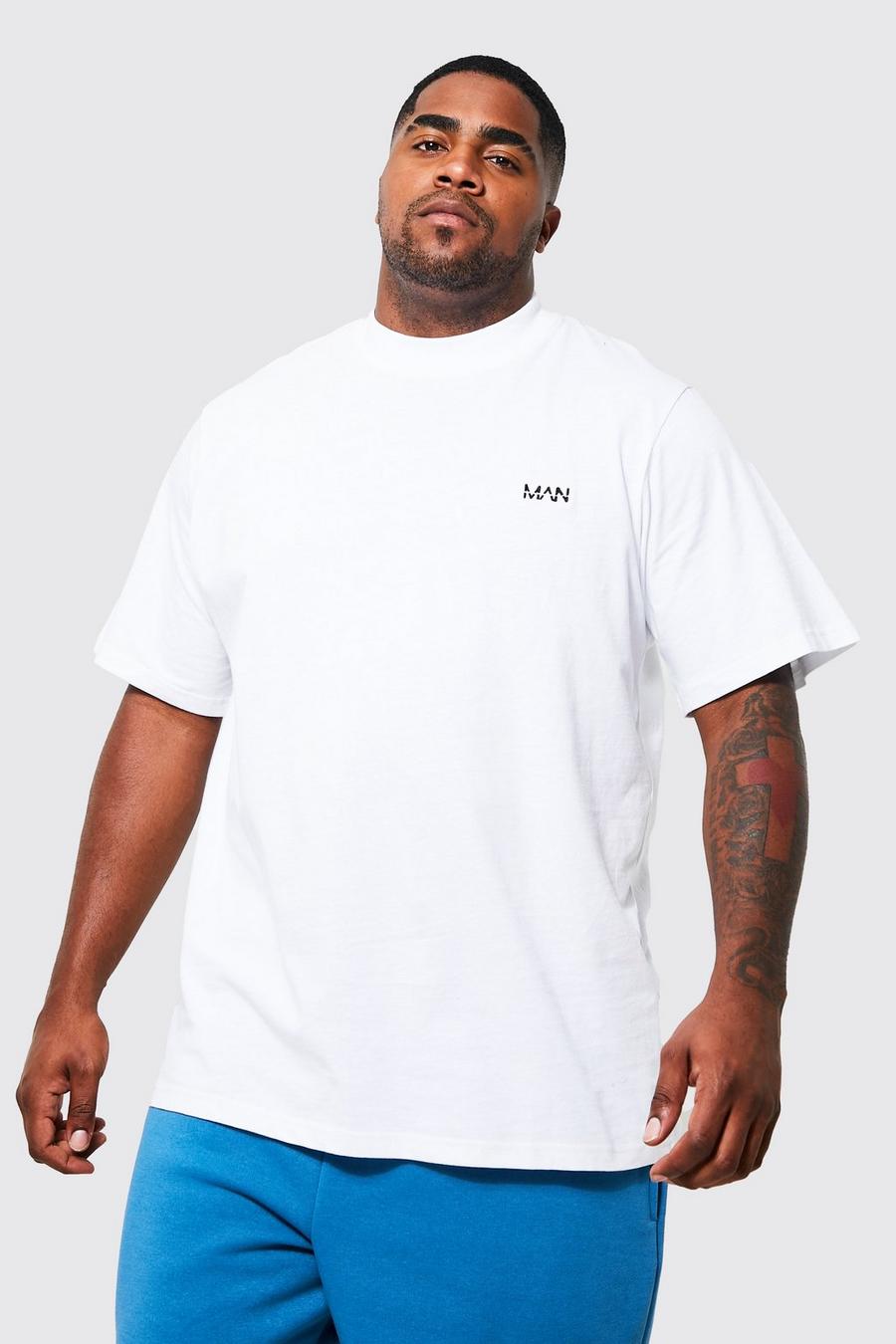 Grande taille - T-shirt basique à logo - MAN, White image number 1