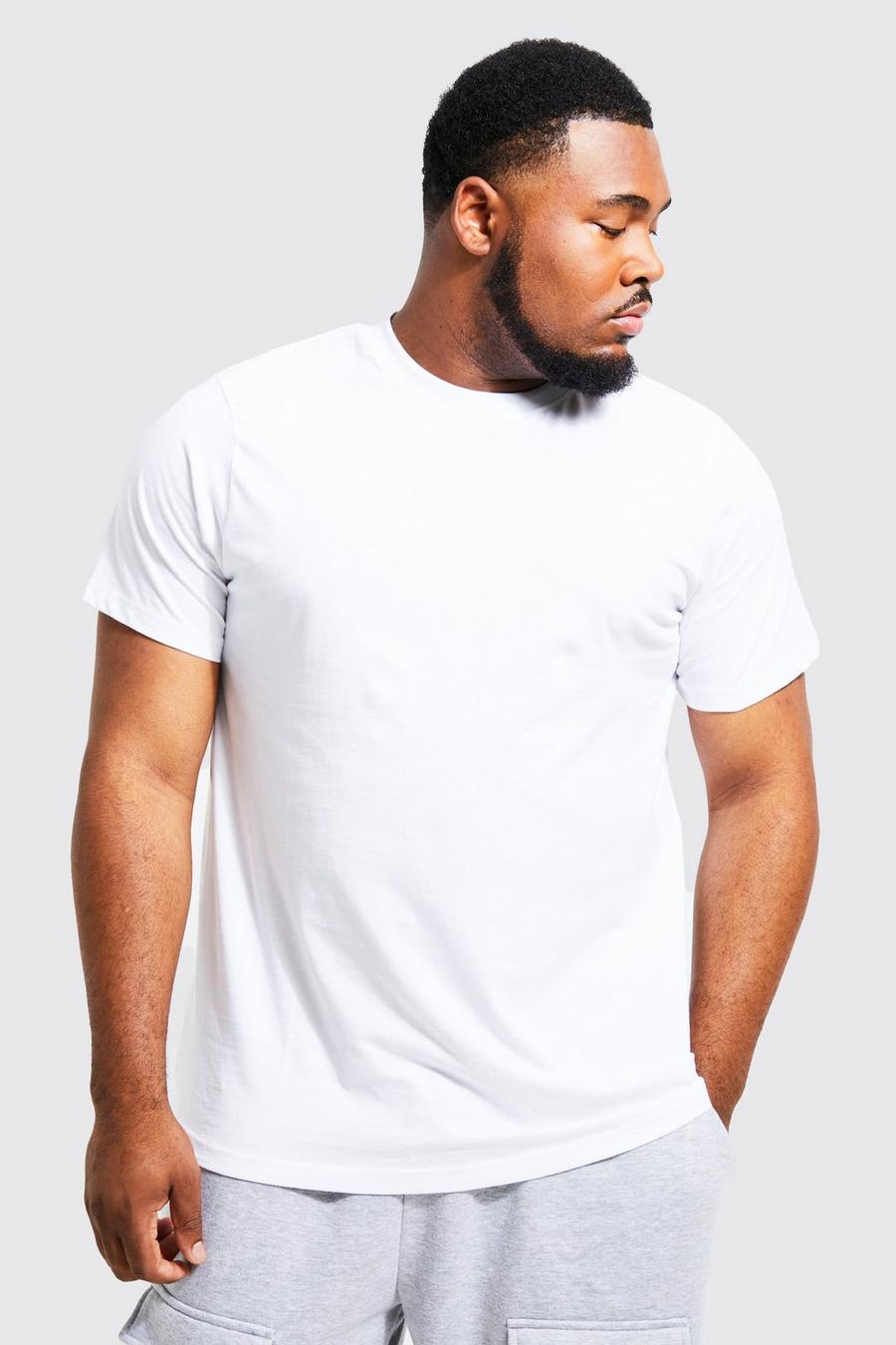Grande taille - T-shirt cintré basique, White image number 1
