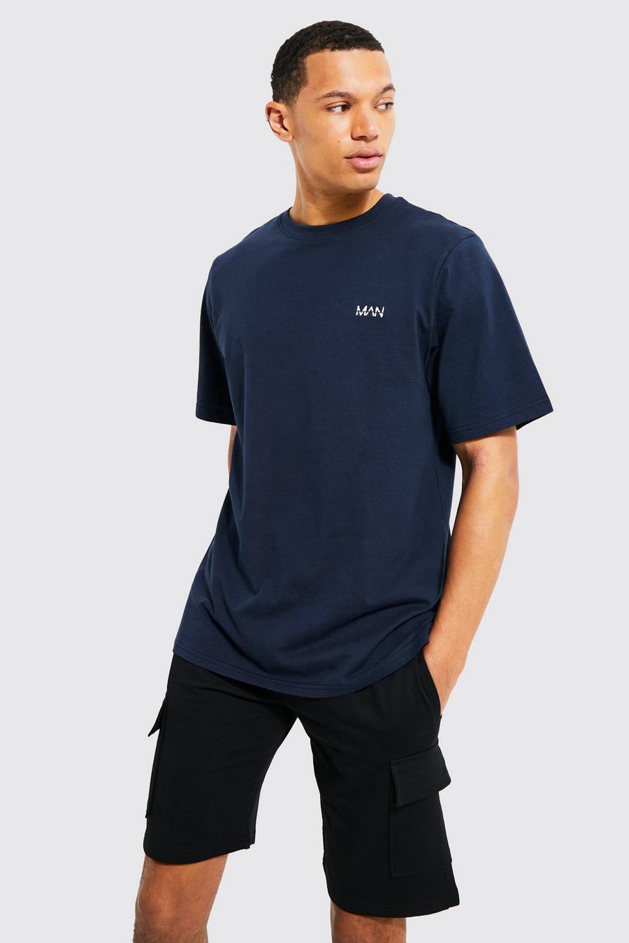 Navy Tall Man Dash Basic T-shirt image number 1