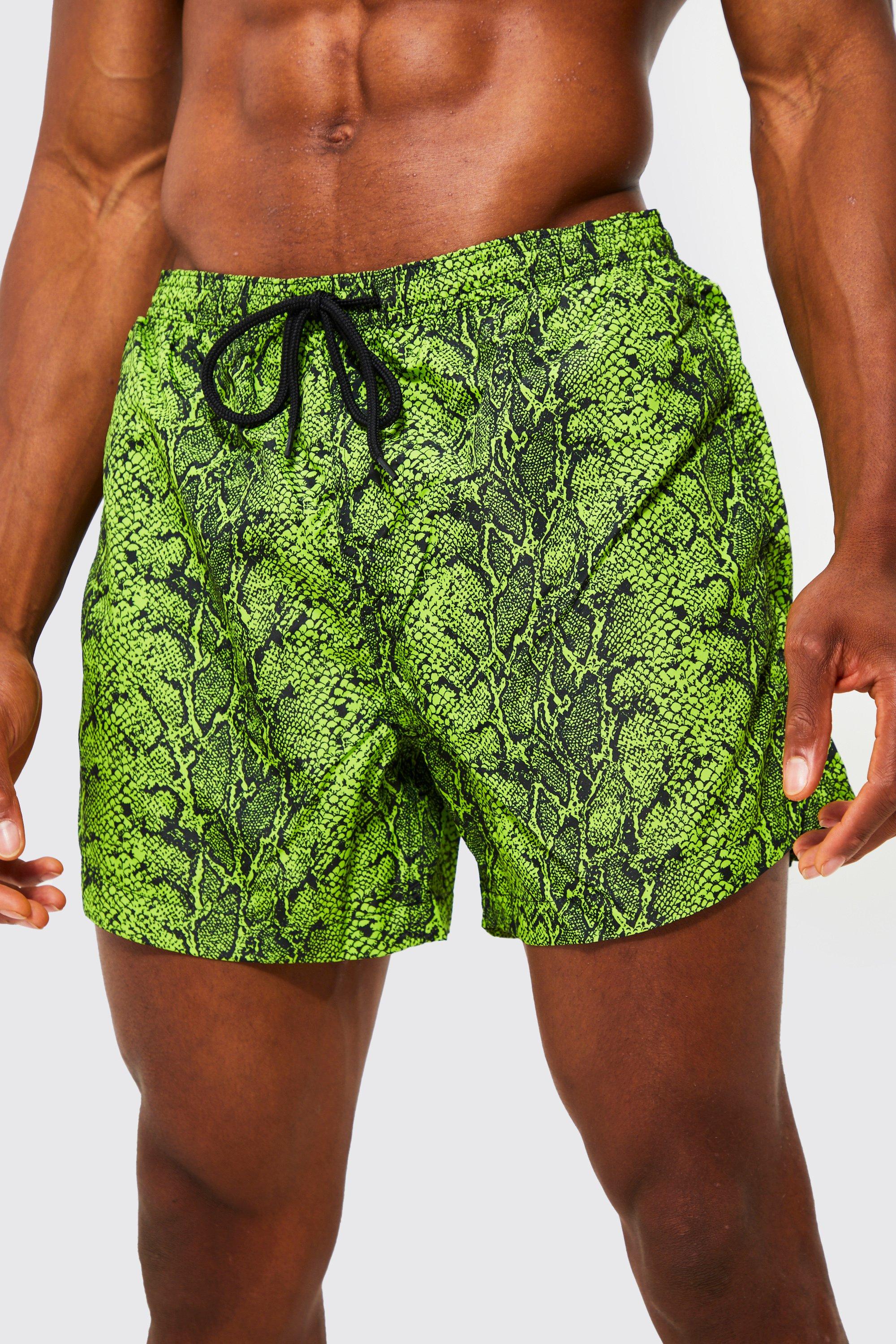 Snake print shorts on sale men