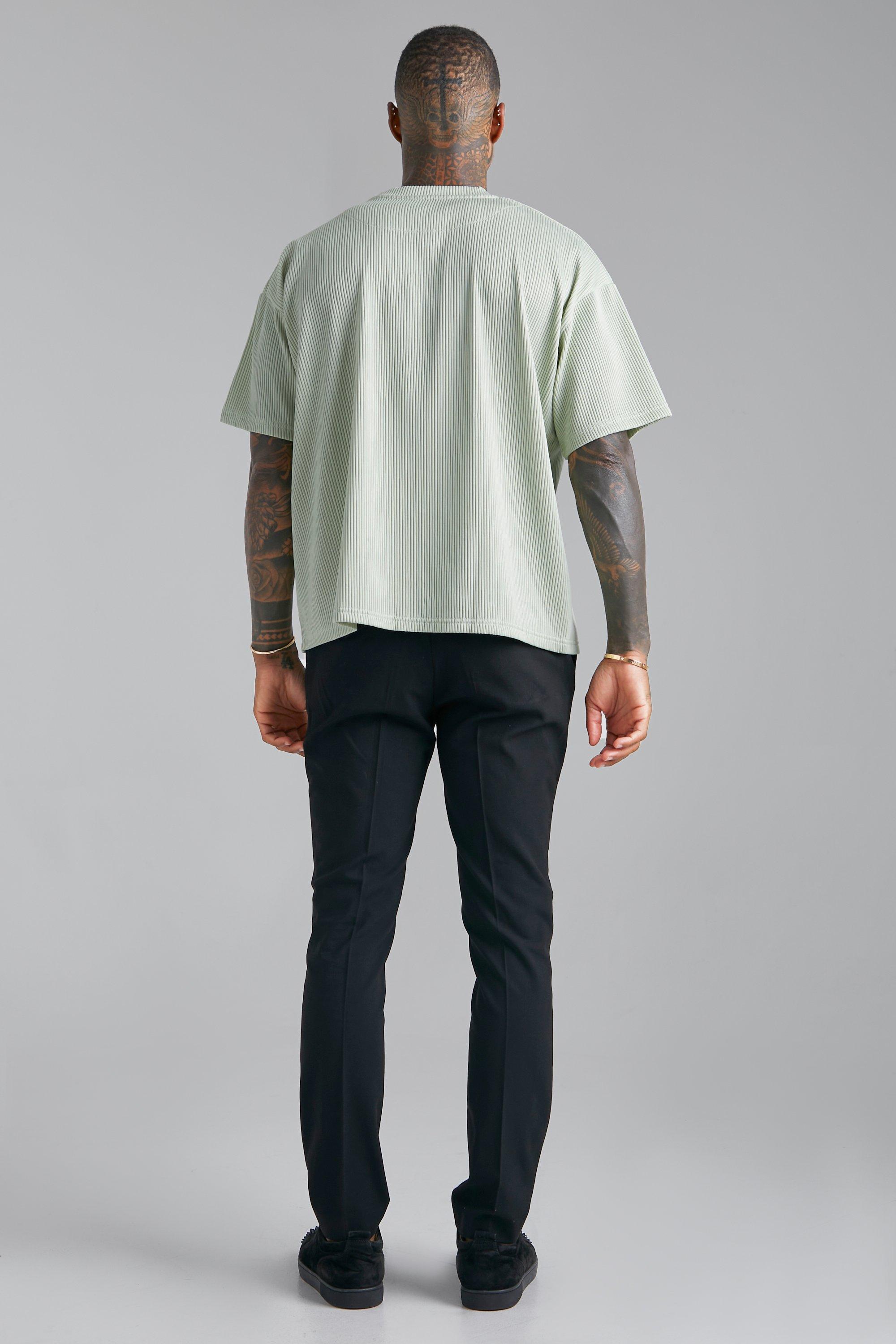 Pleated Oversized Boxy T-shirt | boohoo USA
