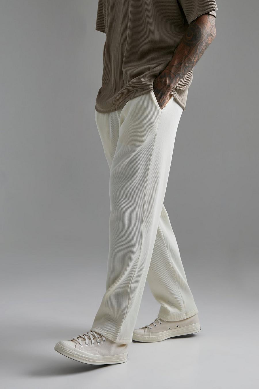 Pleated Wide Leg Joggers