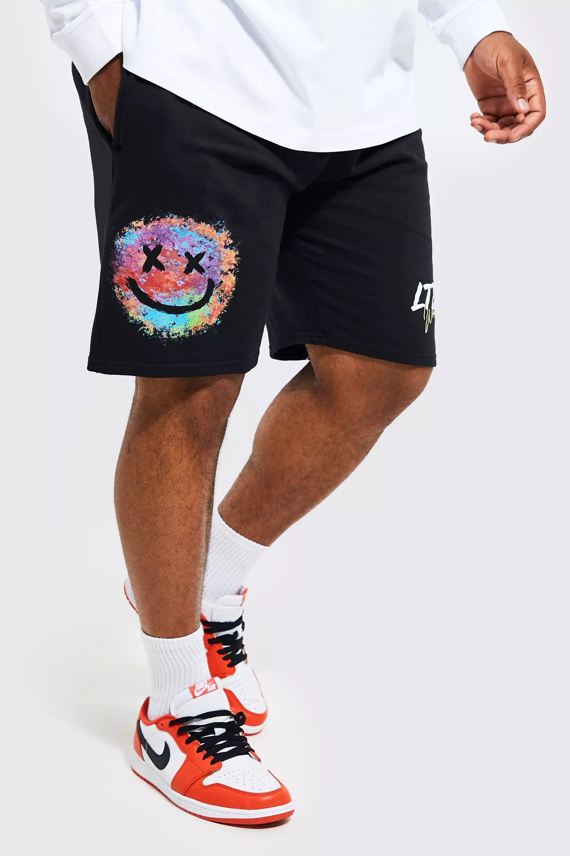 Nike smiley face on sale shorts