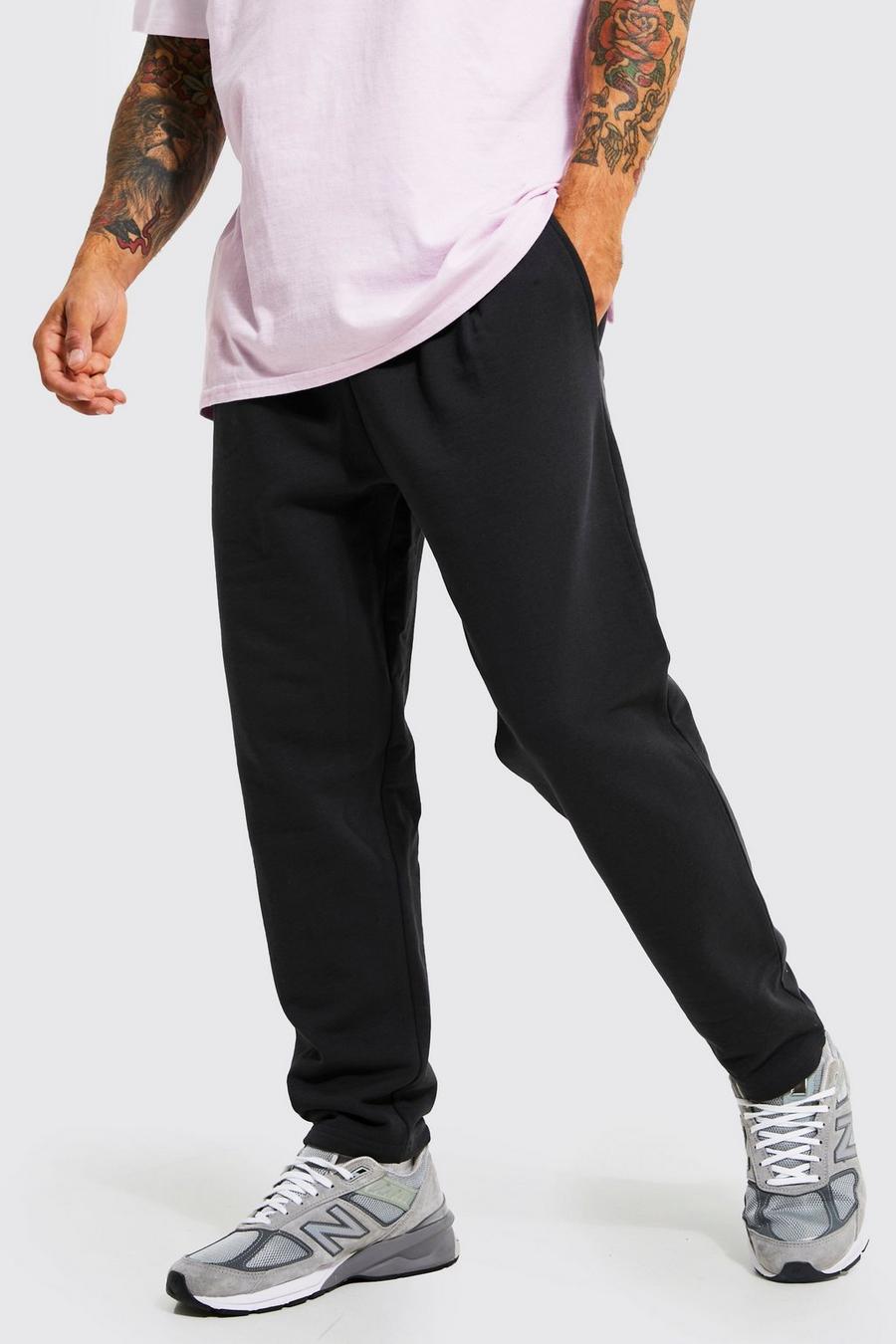 Charcoal grey Heavyweight Loopback Tapered Fit Jogger