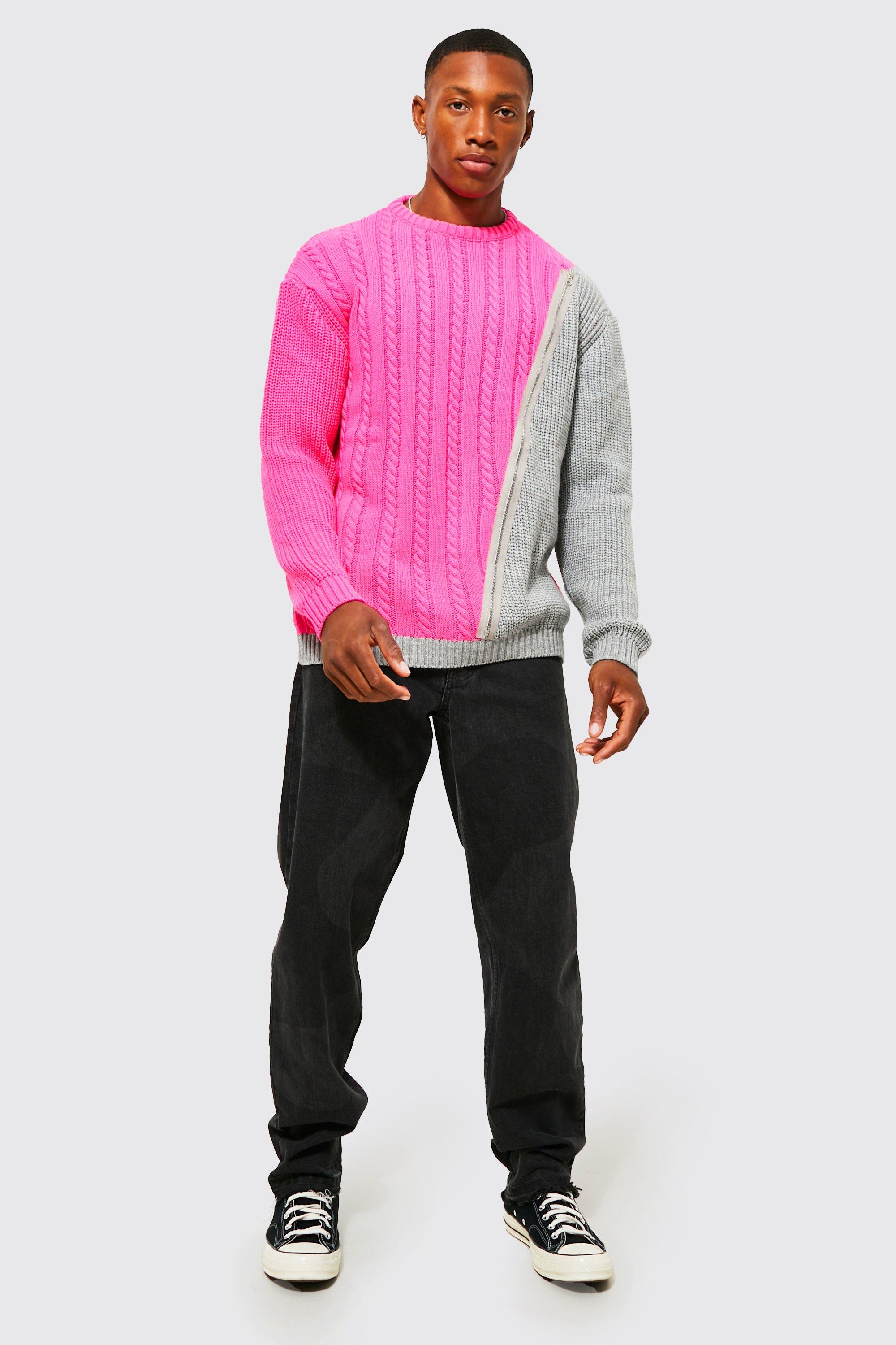 Mixed stitch outlet sweater