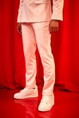 Light pink Slim Satin Suit Trousers