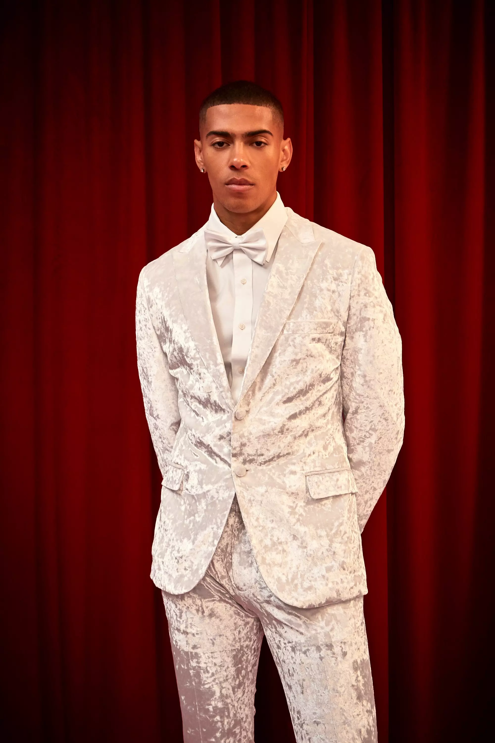 Silver velvet blazer on sale mens