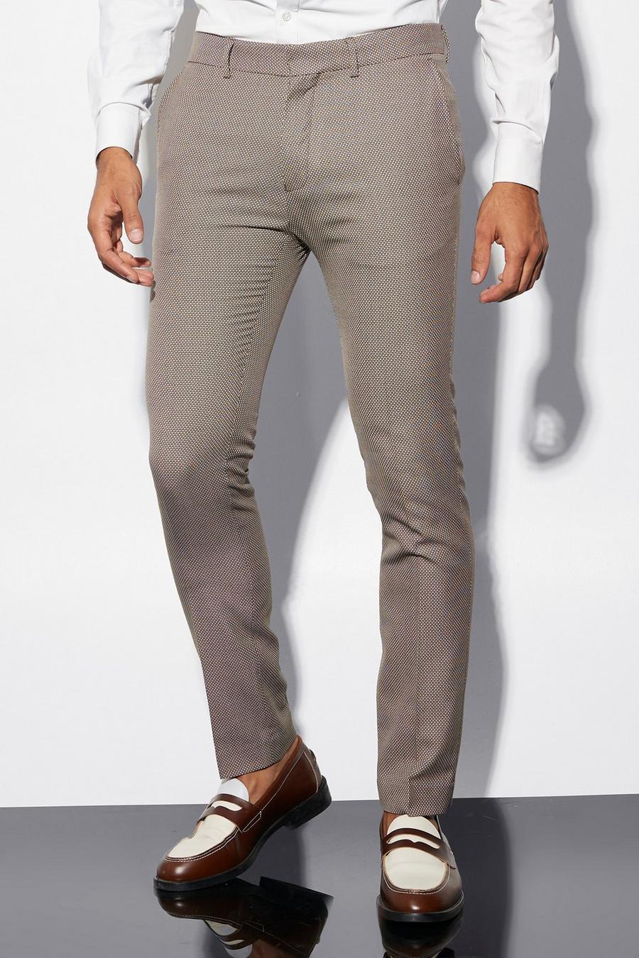 Multi Skinny Textured Suit Trousers image number 1