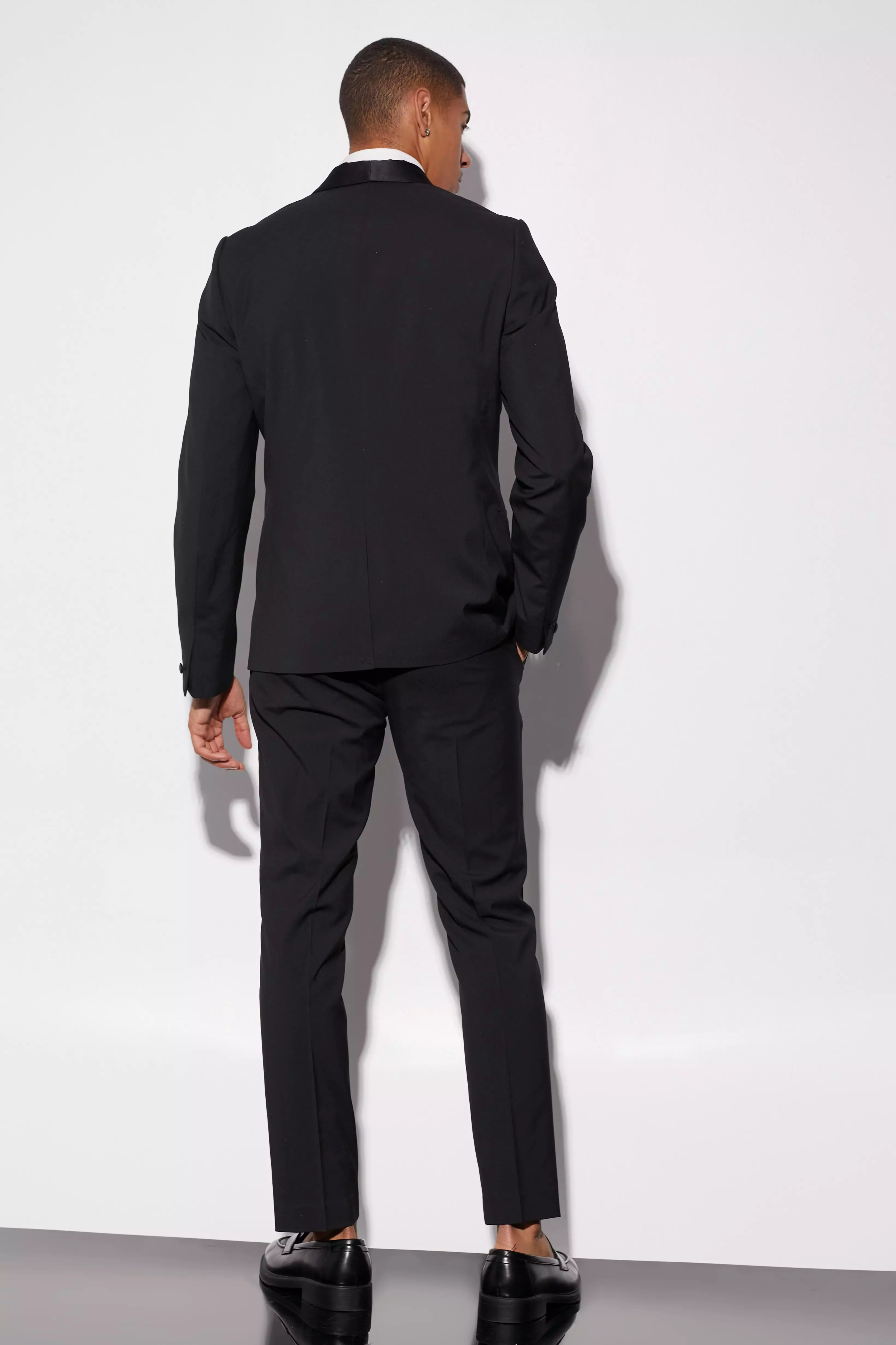 Black Slim Tuxedo Suit Trouser alternative image