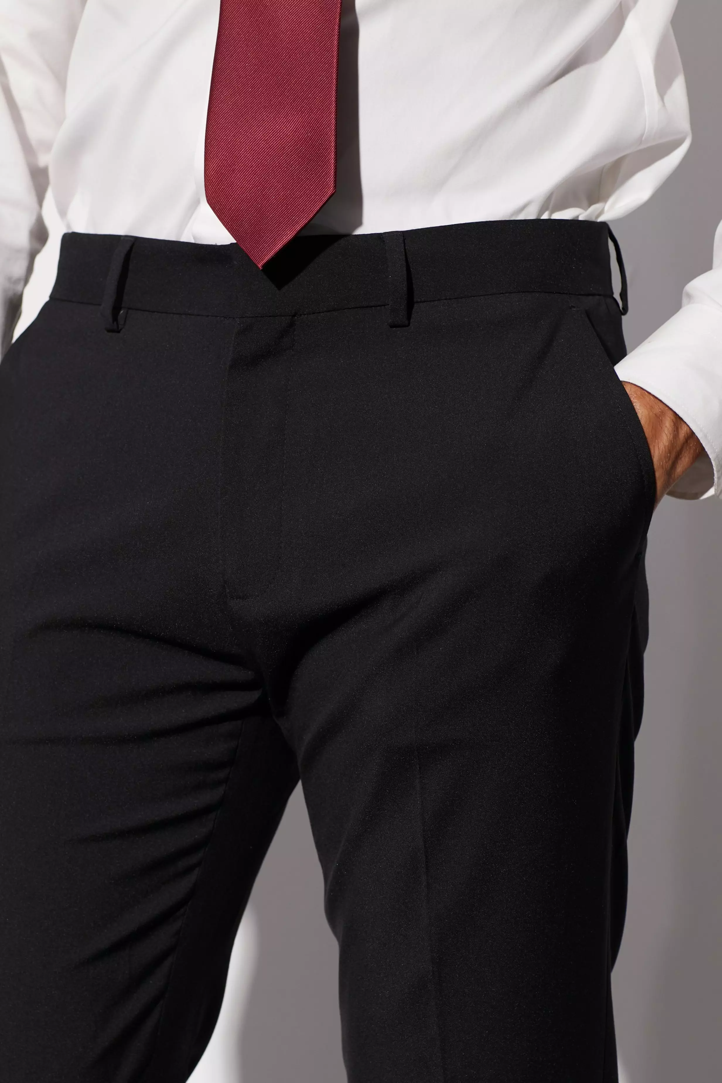 Black Slim Tuxedo Suit Trouser alternative image