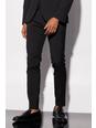 Black nero Skinny Tuxedo Suit Trouser