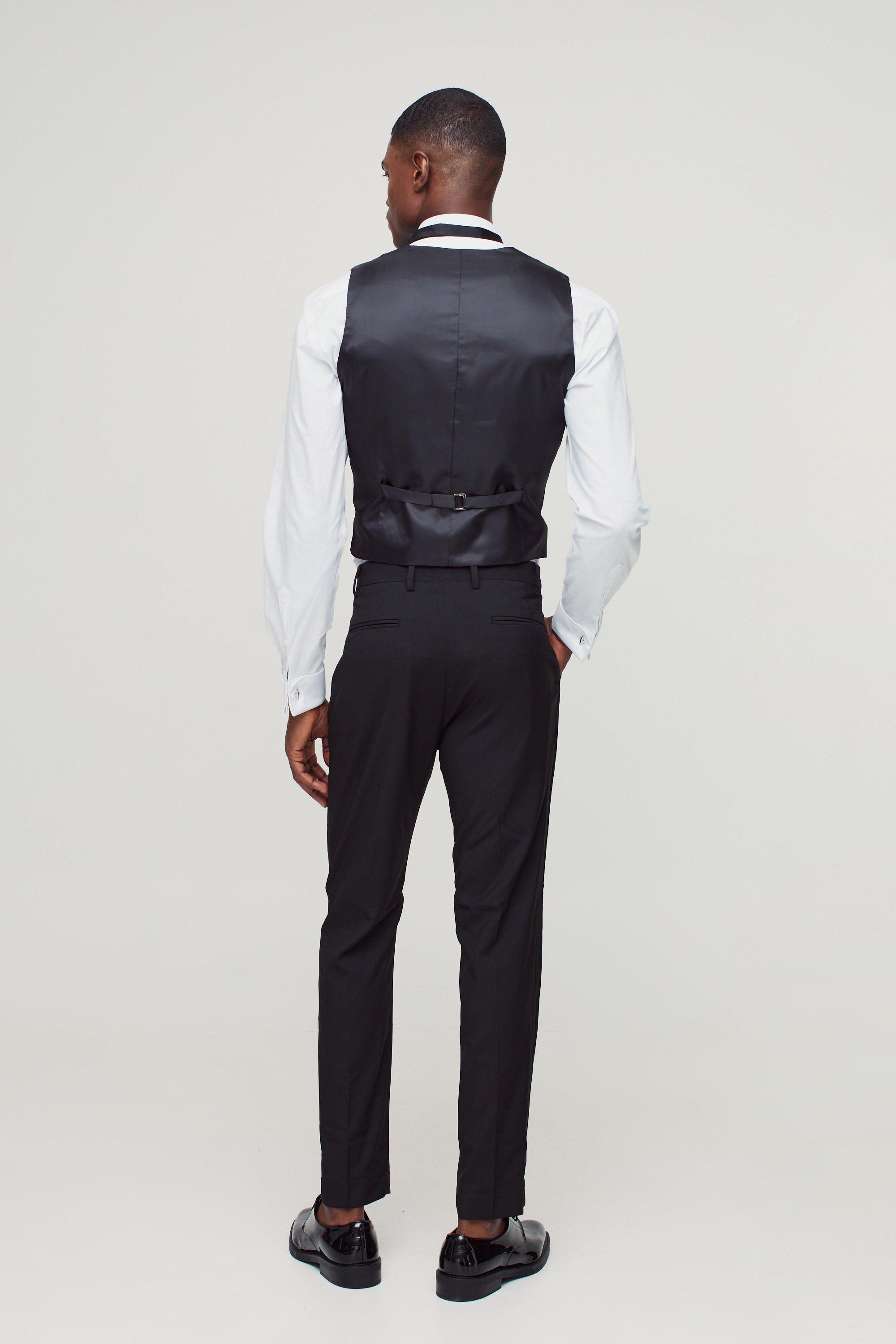 Black skinny clearance waistcoat