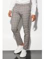 Black negro Skinny Check Suit Trousers