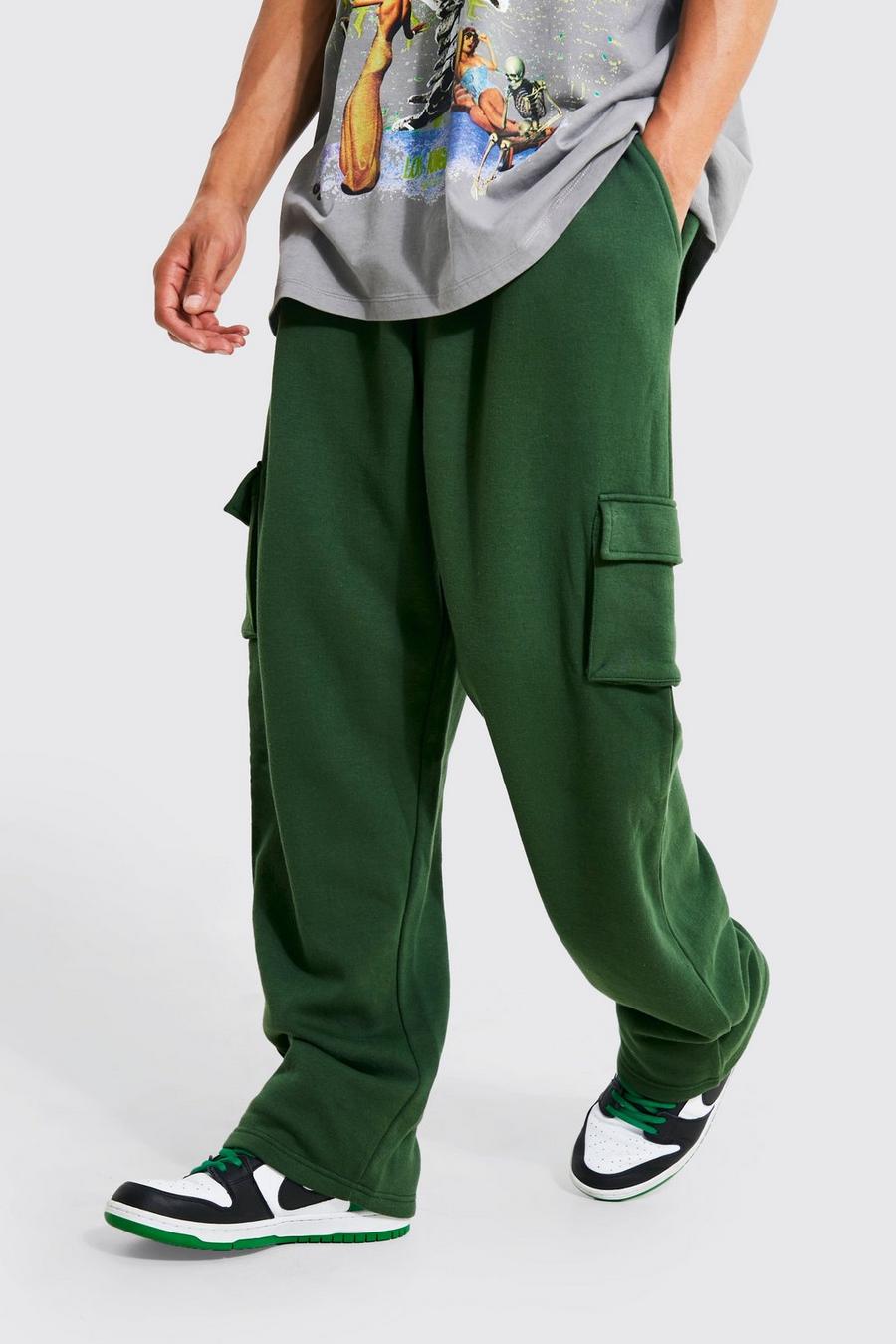 Pantalón deportivo Tall cargo oversize de pernera recta, Khaki caqui image number 1