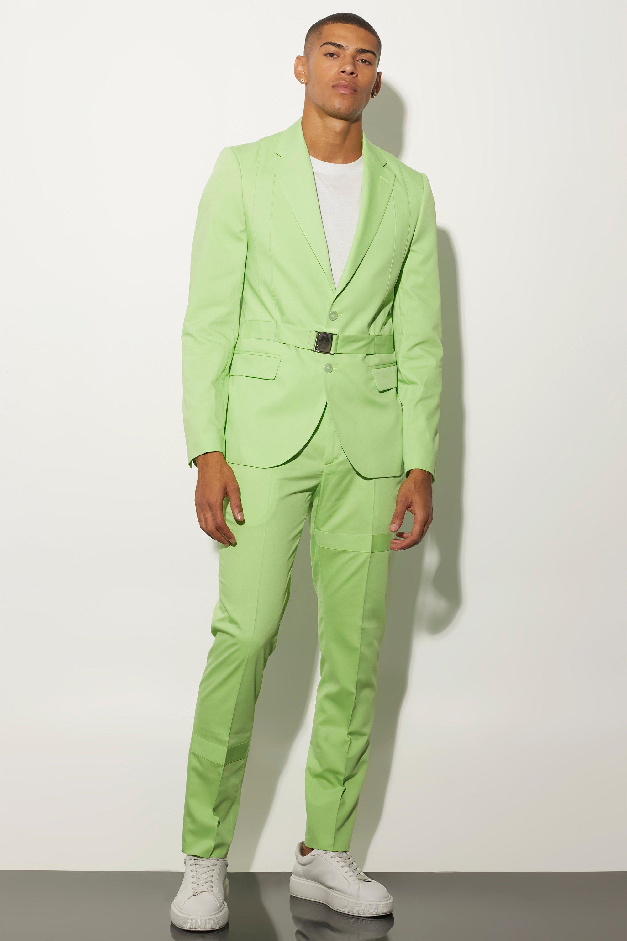 Lime green blazer discount mens