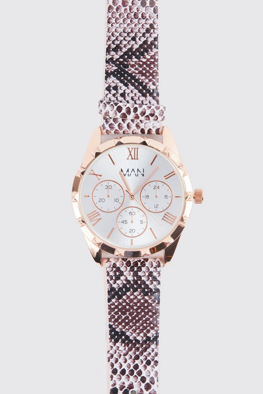 Rose gold Original Man Studded Watch With Gift Box image number 1