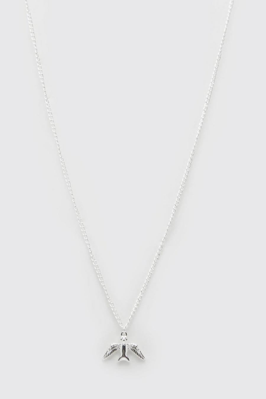 Silver Bird Pendant Necklace