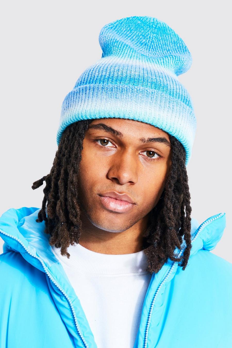 Blue Ombre Knit Beanie image number 1