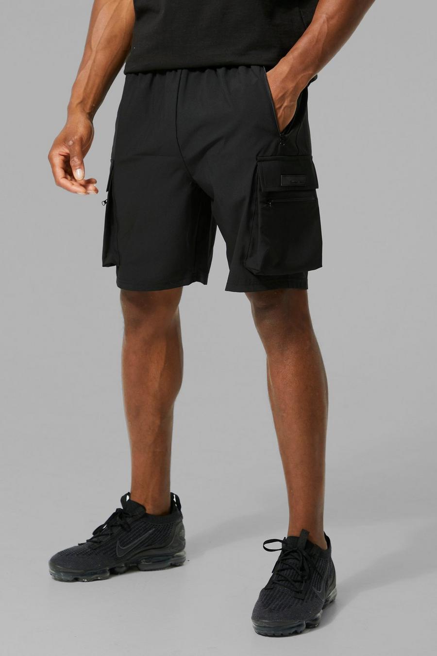 Black Man Active Dunne Cargo Shorts image number 1