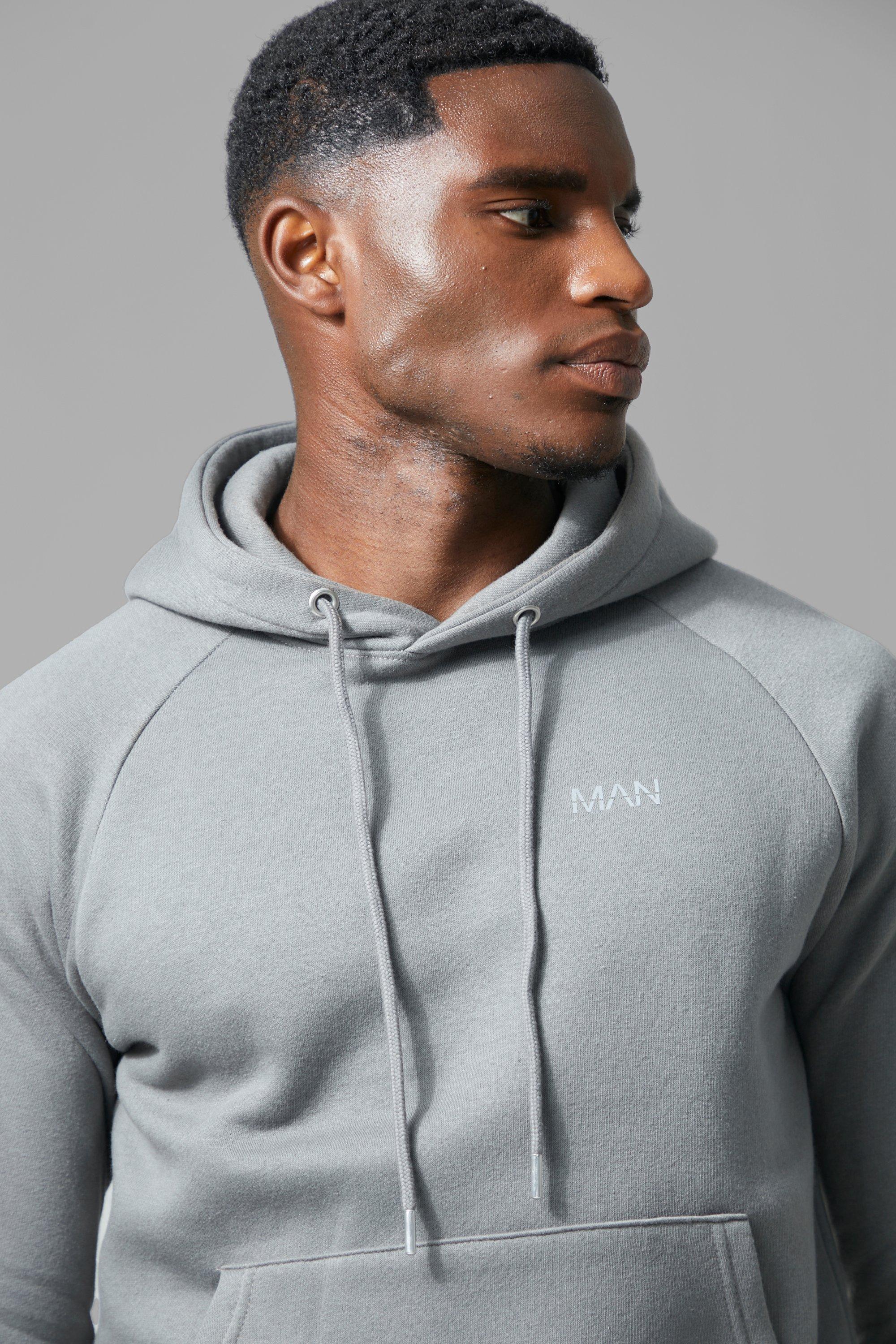 grey hoodie boohoo