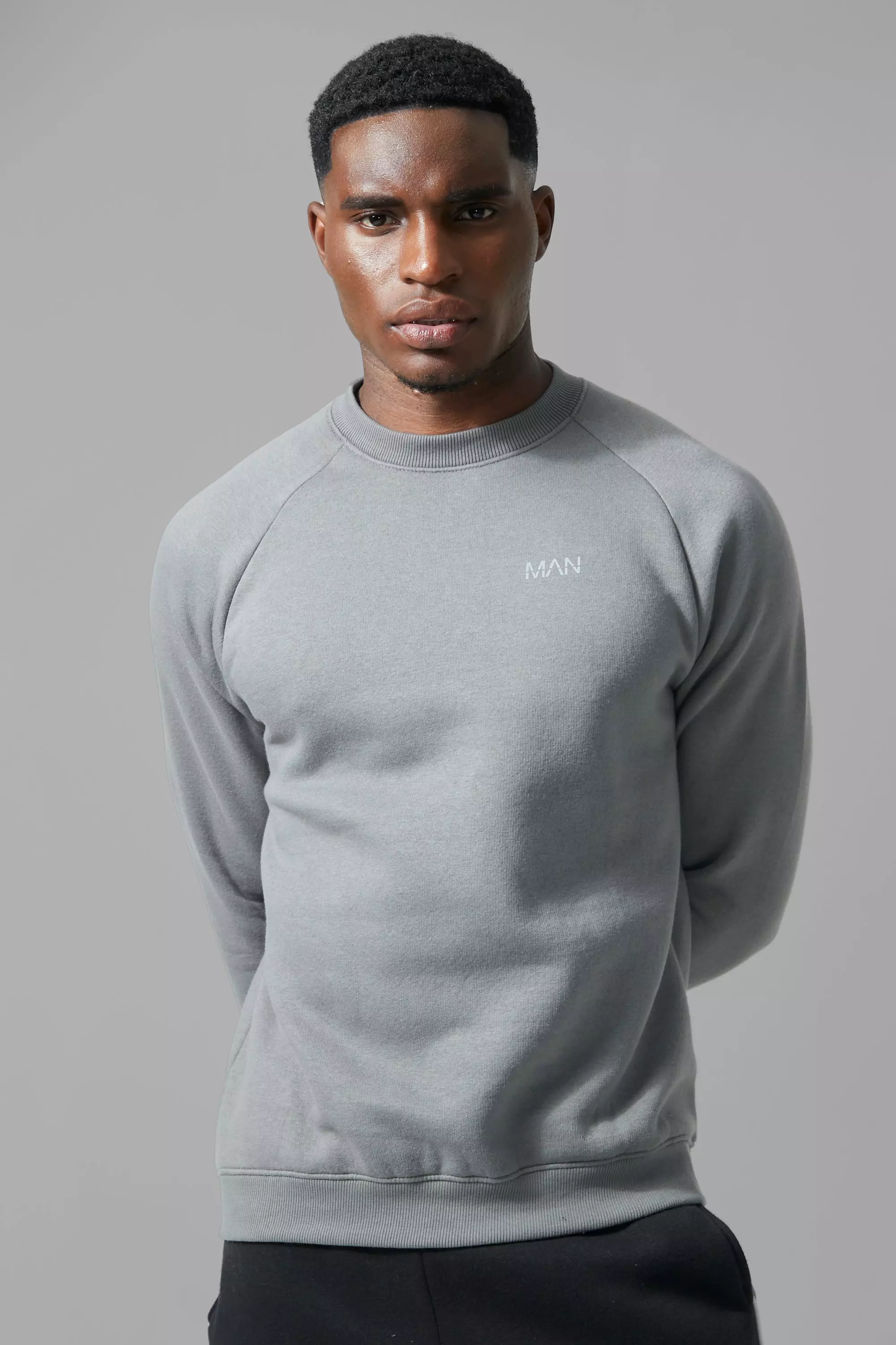 Charcoal Man Active Gym Basic Sweatshirt alternative image