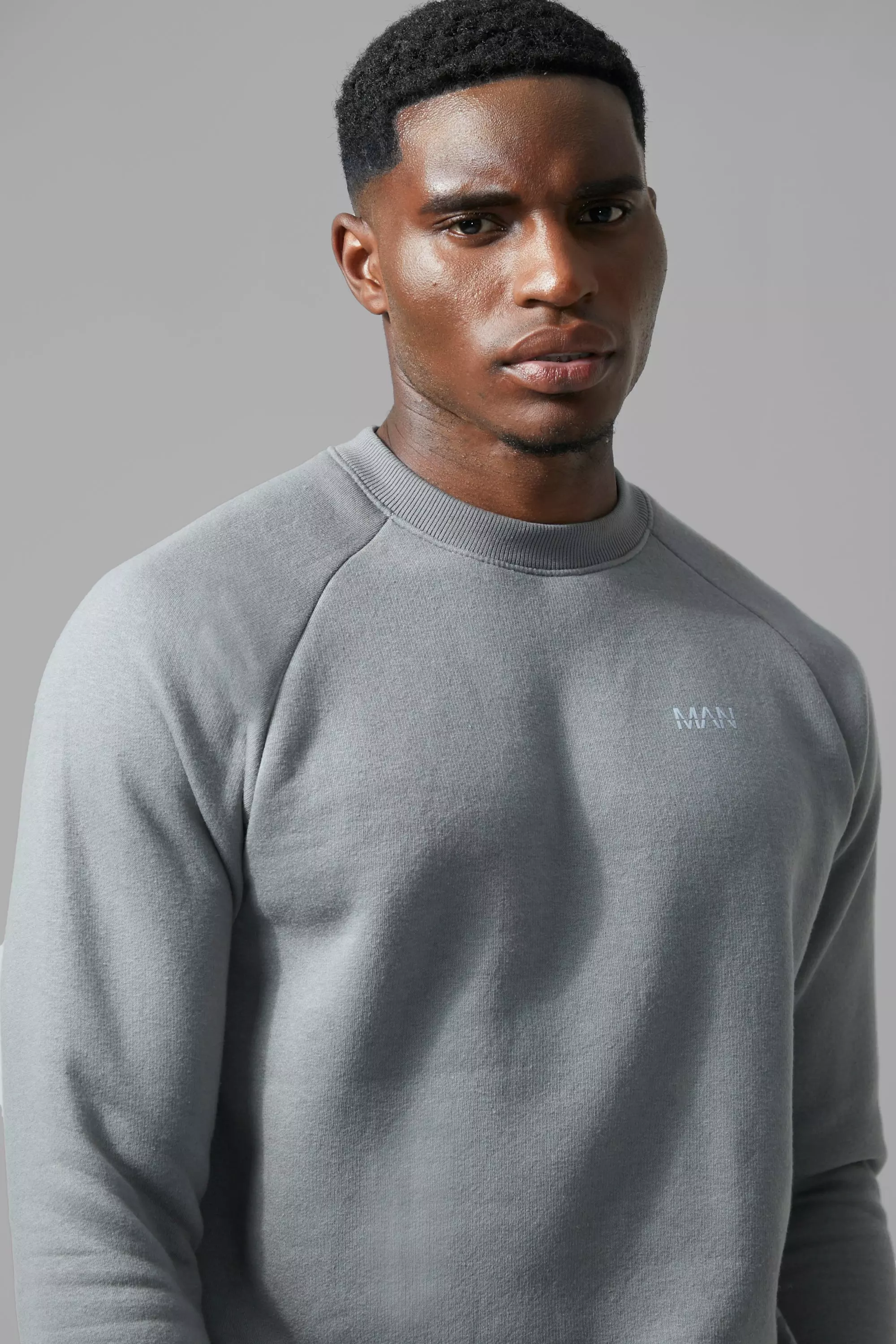 Charcoal Man Active Gym Basic Sweatshirt alternative image