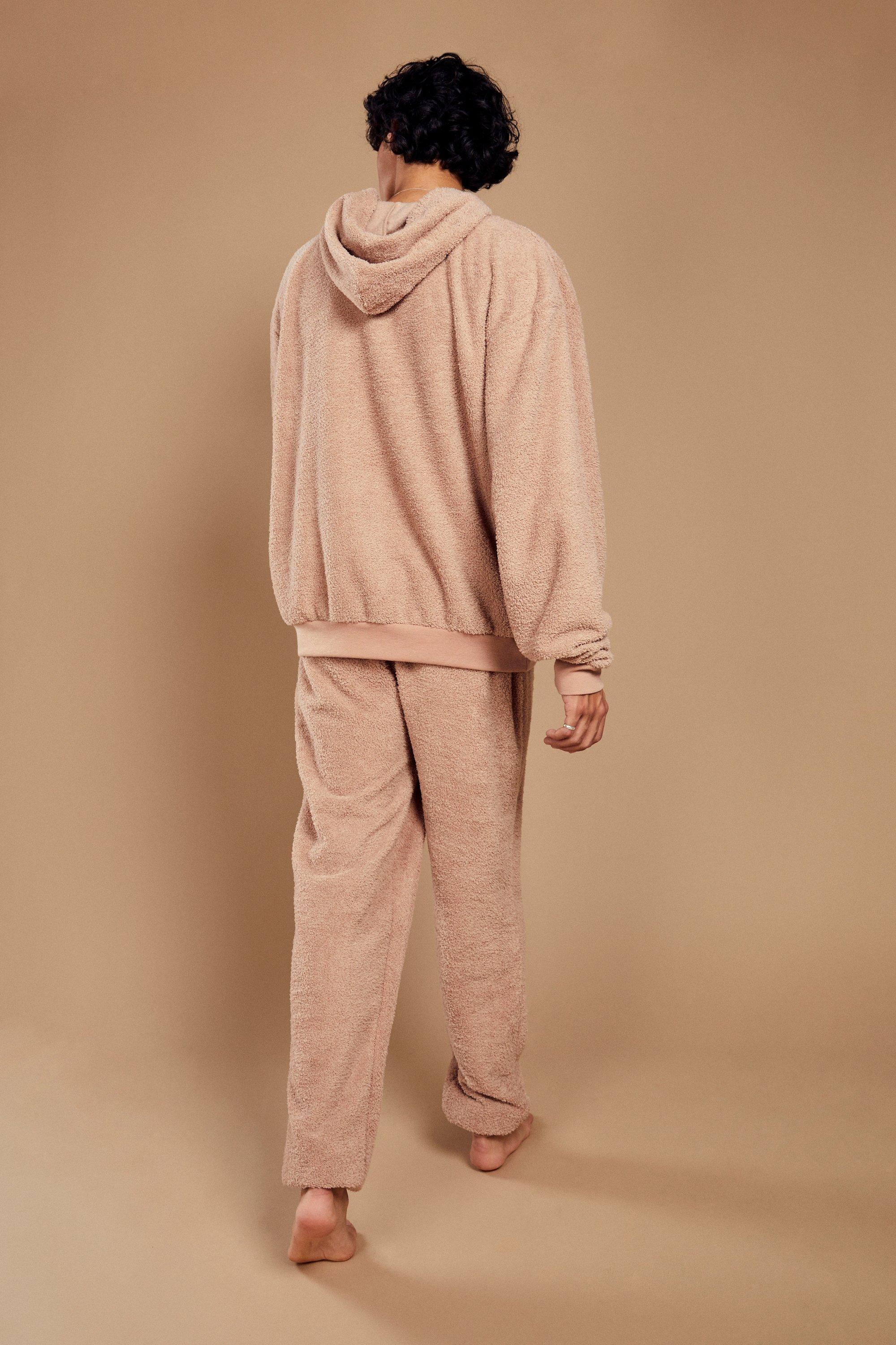 Men's His Teddy Loungewear Hoodie and Jogger Set