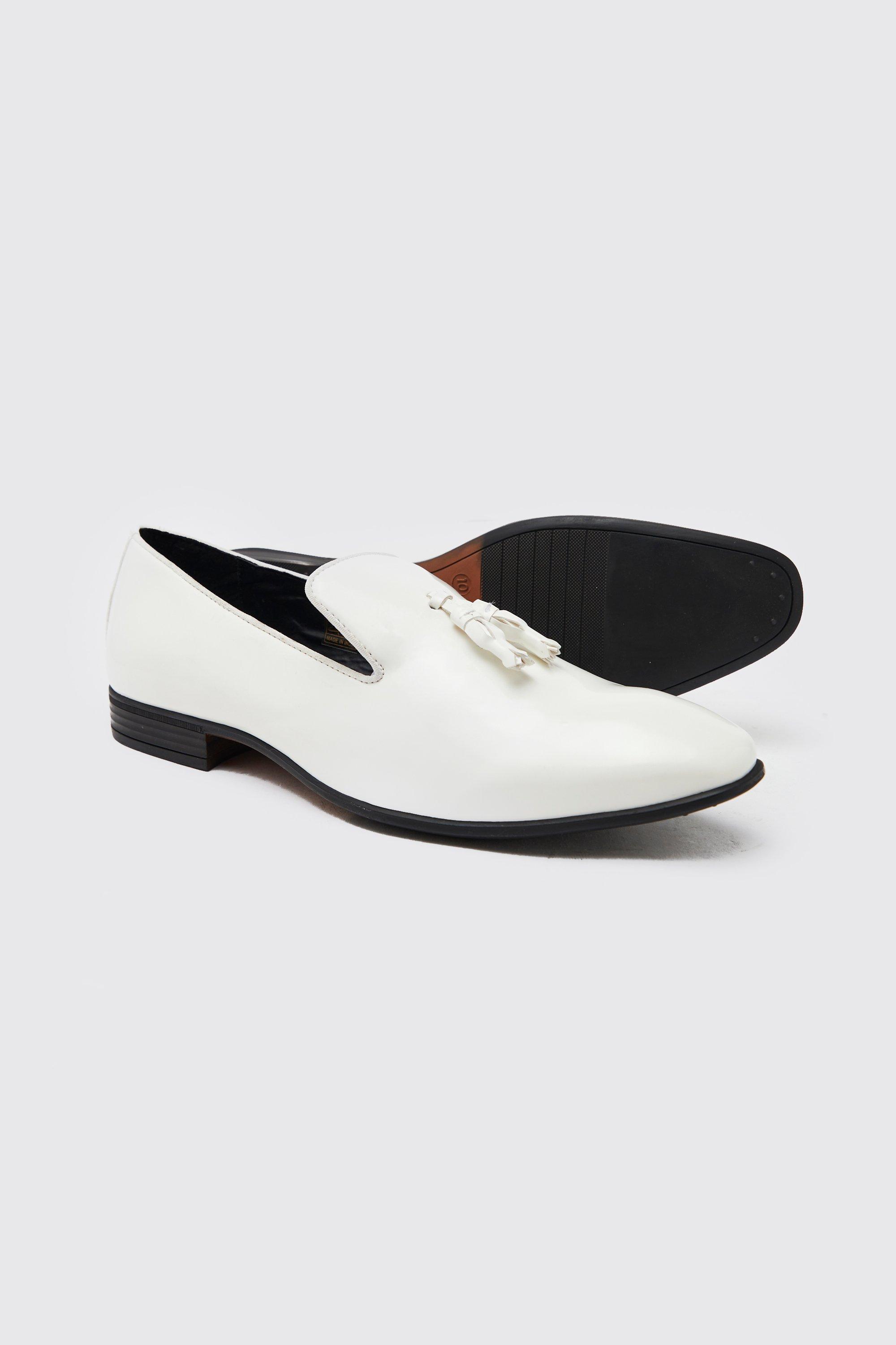 White tassel loafers on sale mens